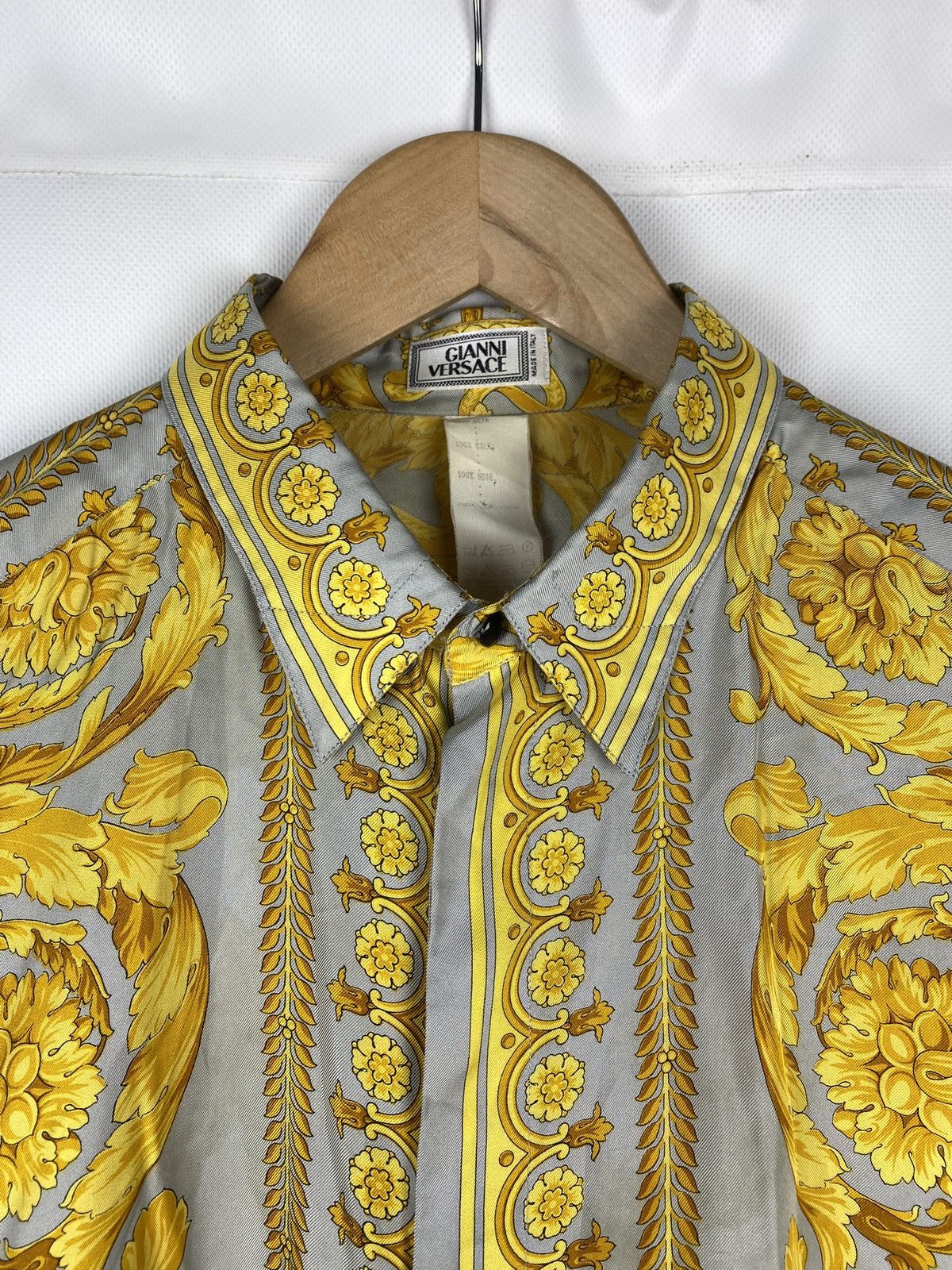 Versace Gianni Versace 90s Barocco pattern silk button up shirt Size US L / EU 52-54 / 3 - 9 Thumbnail