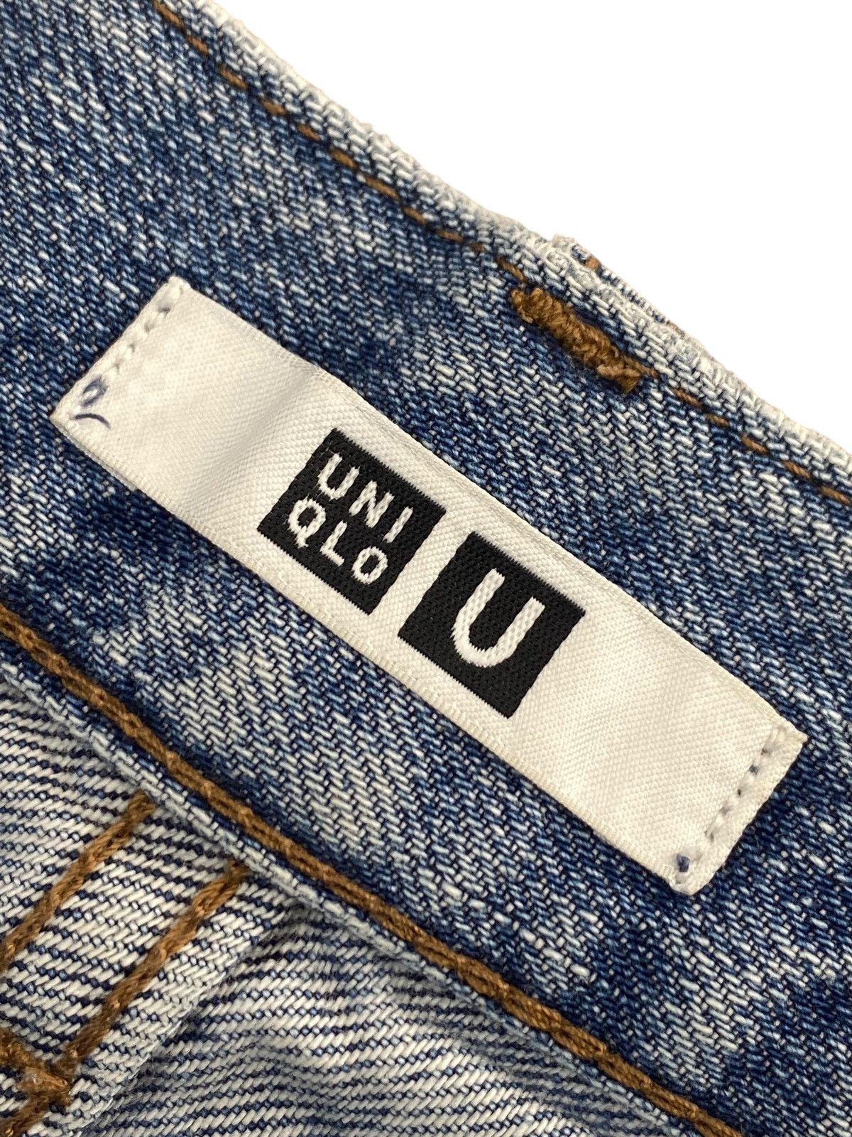 Uniqlo Uniqlo Brand Acid Blue Wash Style Baggy Jeans Size US 28 / EU 44 - 13 Thumbnail