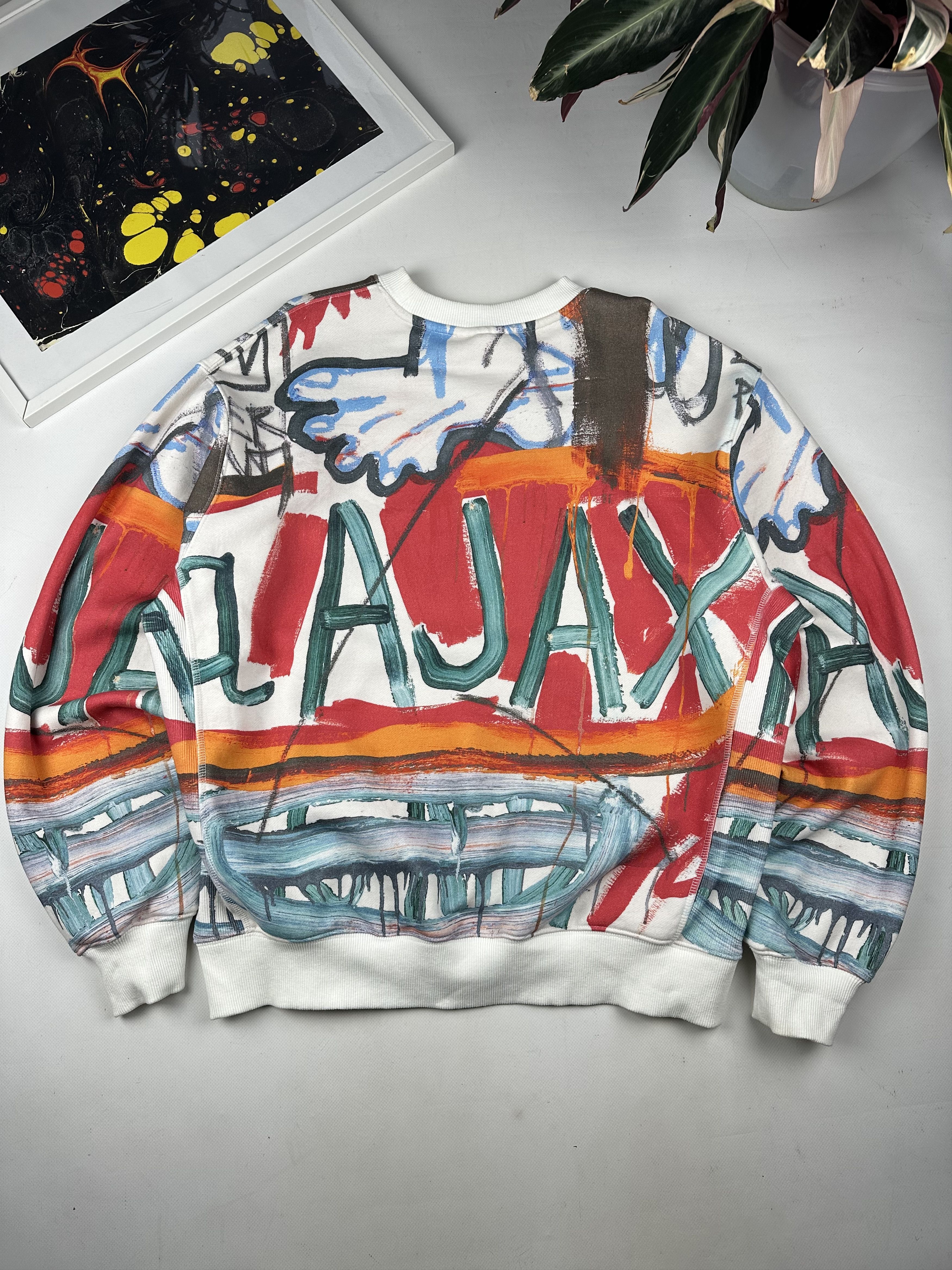 H&M × Jean-Michel Basquiat × Who Decides War WHO DECIDES WAR x BASQUIAT x H&M OVERSIZED FIT SWEATSHIRT Size US XL / EU 56 / 4 - 2 Thumbnail