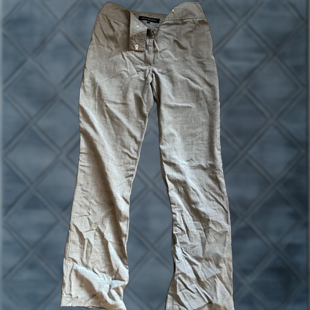 French Connection FRENCH CONNECTION Wide Leg Dress Pants Gray Wool Viscose Blend Adult 10 Classic 90s Womens Size 32" / US 10 / IT 46 - 1 Thumbnail