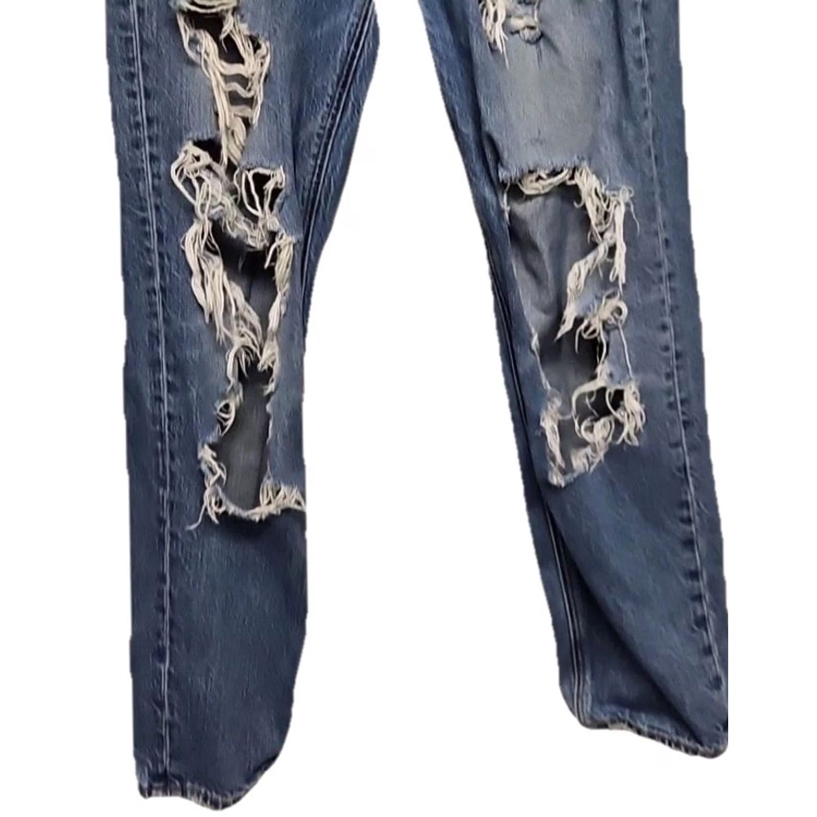 American Eagle Outfitters American Eagle Outfitters Jeans Skinny Distressed Hi Rise Light Wash 4 Women Regular 27in Inseam Blue Denim Size 28" / US 6 / IT 42 - 3 Thumbnail