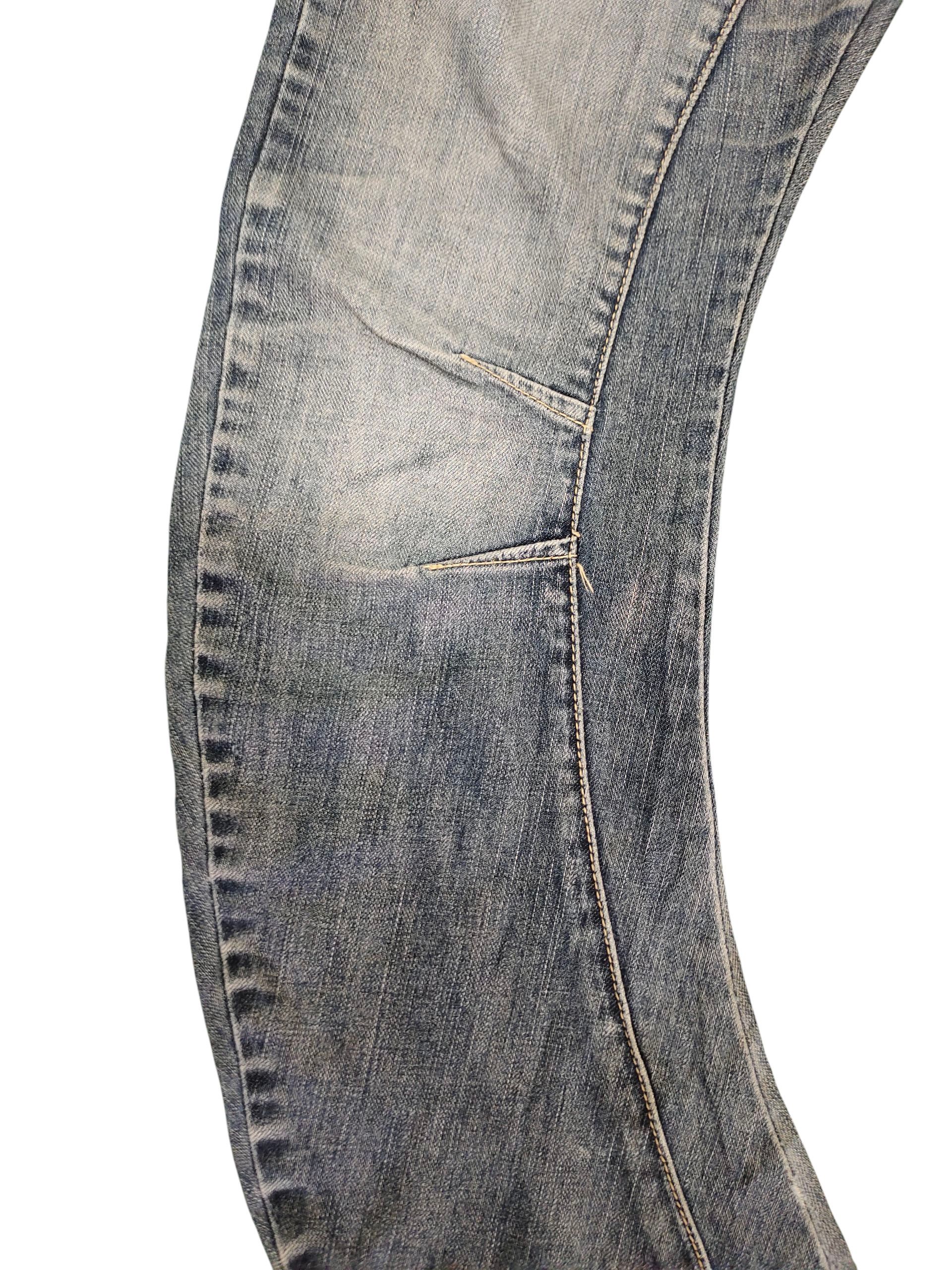 PPFM Ppfm Multi Zipper Pocket Distress Denim Jeans Grunge Punk Size US 32 / EU 48 - 4 Thumbnail