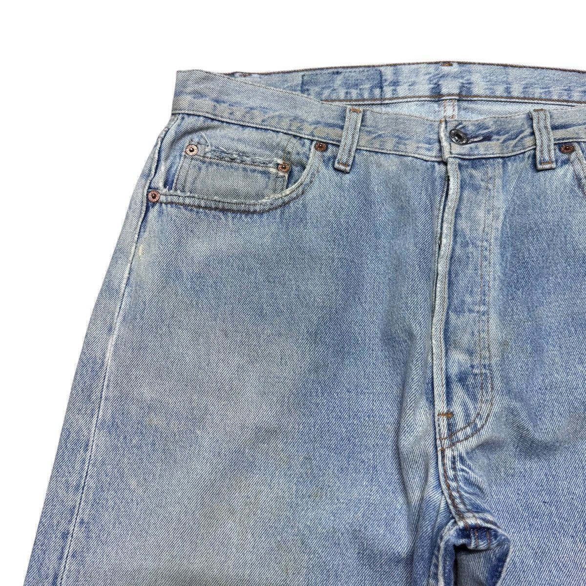 Levi's Vintage Levis 501 Distressed Denim Jeans Size US 35 - 4 Thumbnail