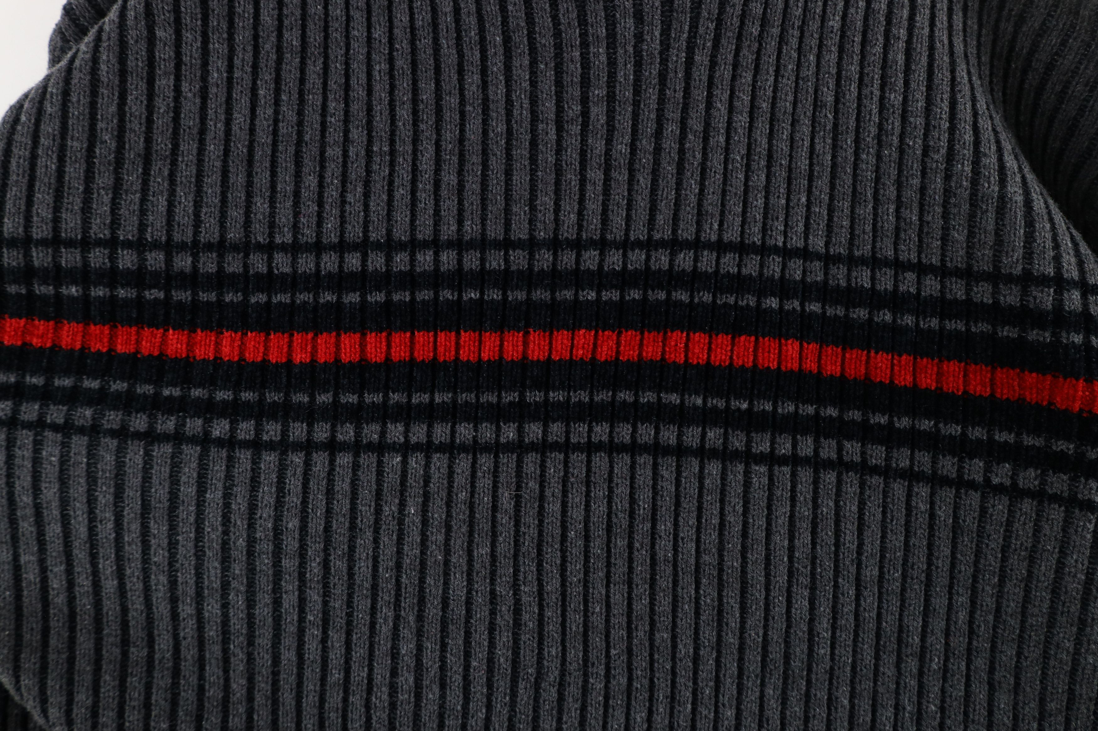 Vintage Vintage 90s Streetwear Block Ribbed Knit Crewneck Sweater Size US L / EU 52-54 / 3 - 5 Thumbnail