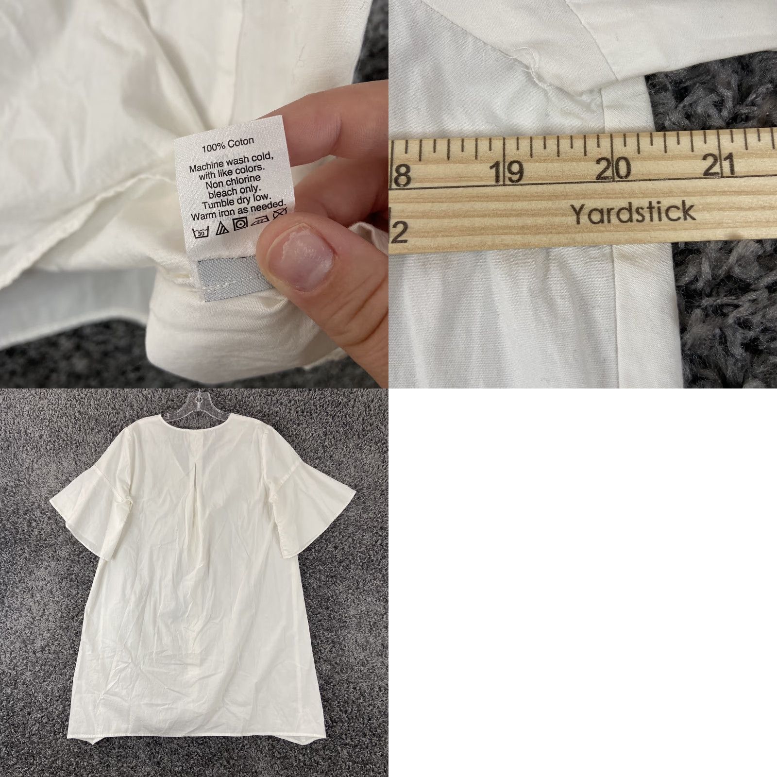 Madewell Madewell Shirt Women S White Button-Up Long Womens Size S / US 4 / IT 40 - 8 Thumbnail