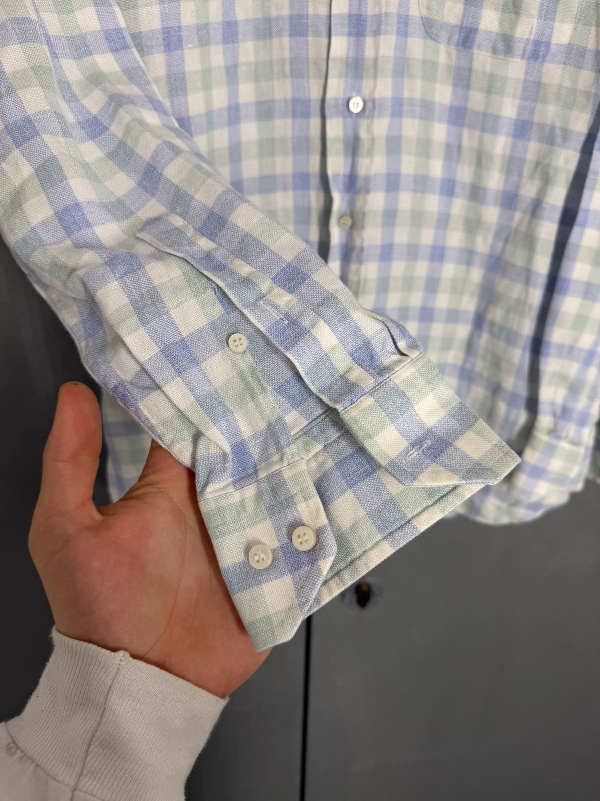 Loro Piana Loro Piana Linen Shirt Size US XXL / EU 58 / 5 - 3 Thumbnail