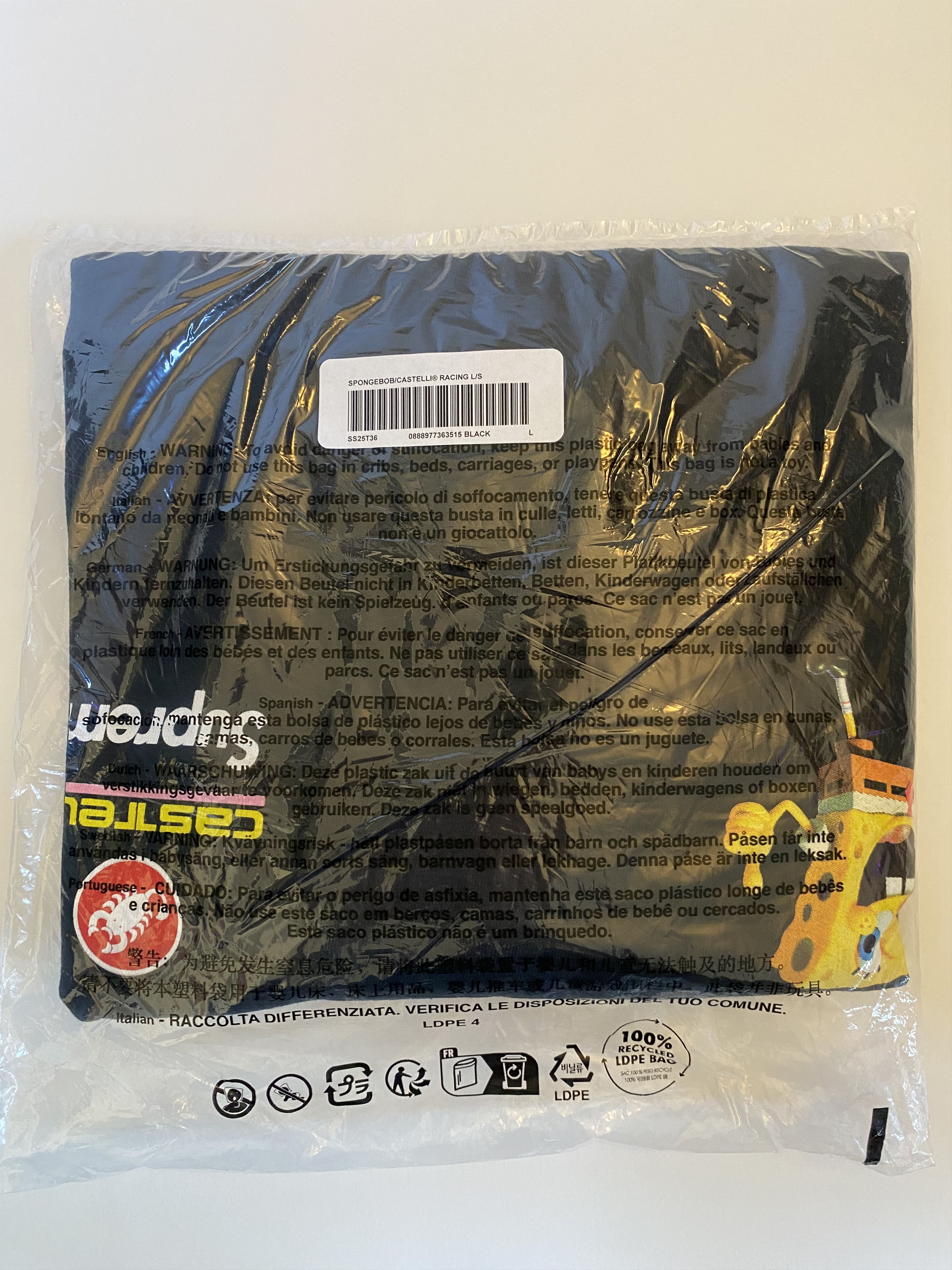 Supreme SpongeBob SquarePants Castelli Racing L/S Tee Size US L / EU 52-54 / 3 - 1 Thumbnail
