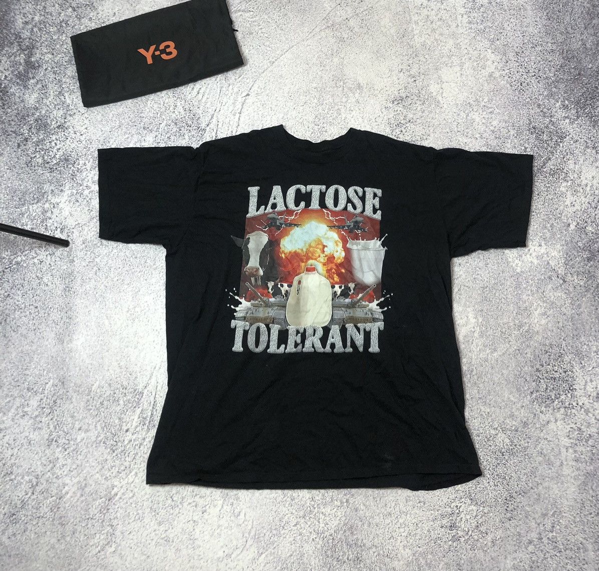 Vintage Men’s t-shirt Lactose Tolerant size Xl casual y2k humor Size US XL / EU 56 / 4 - 1 Thumbnail
