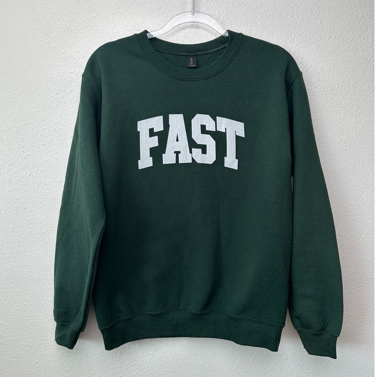 Gildan Gildan Green FAST Graphic Crewneck Sweatshirt US S Size S / US 4 / IT 40 - 4 Thumbnail