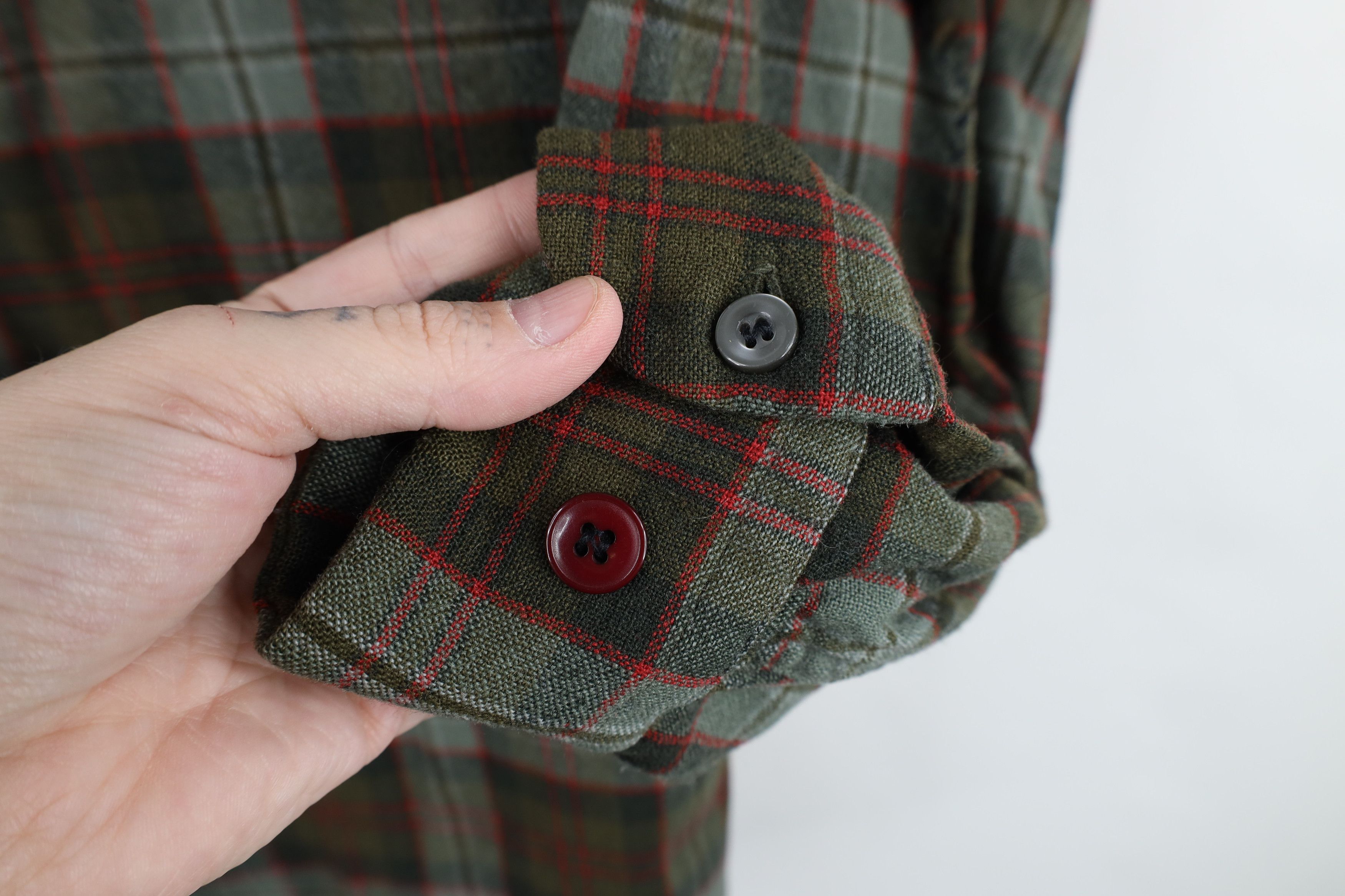Vintage Vintage 50s Rockabilly Wool Board Button Shirt Plaid USA Size US M / EU 48-50 / 2 - 8 Thumbnail