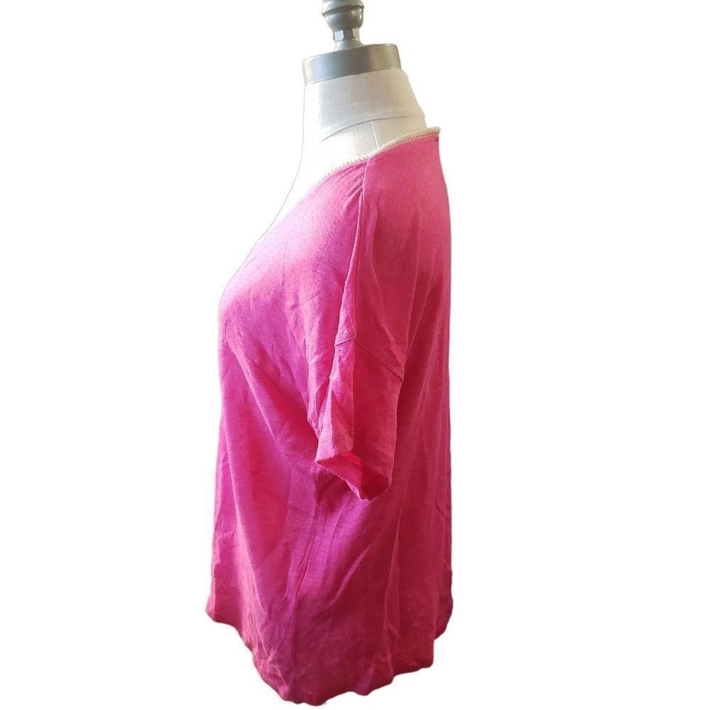 Chicos CT1102a Chico's Ladies Hot Pink Blouse Size 1 Size M / US 6-8 / IT 42-44 - 4 Thumbnail