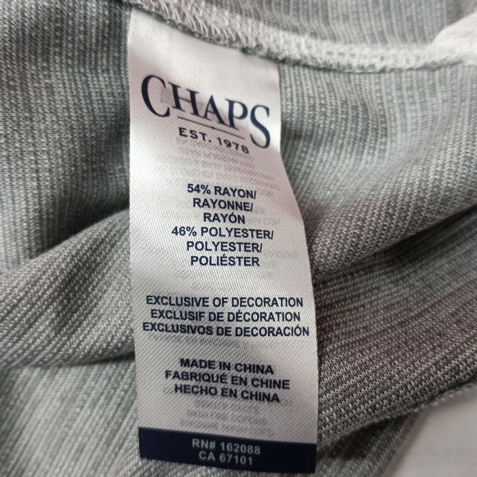 Chaps Chaps Milton Polo Shirt Men XL Gray Seacoast Wash Super Soft Size US XL / EU 56 / 4 - 6 Thumbnail
