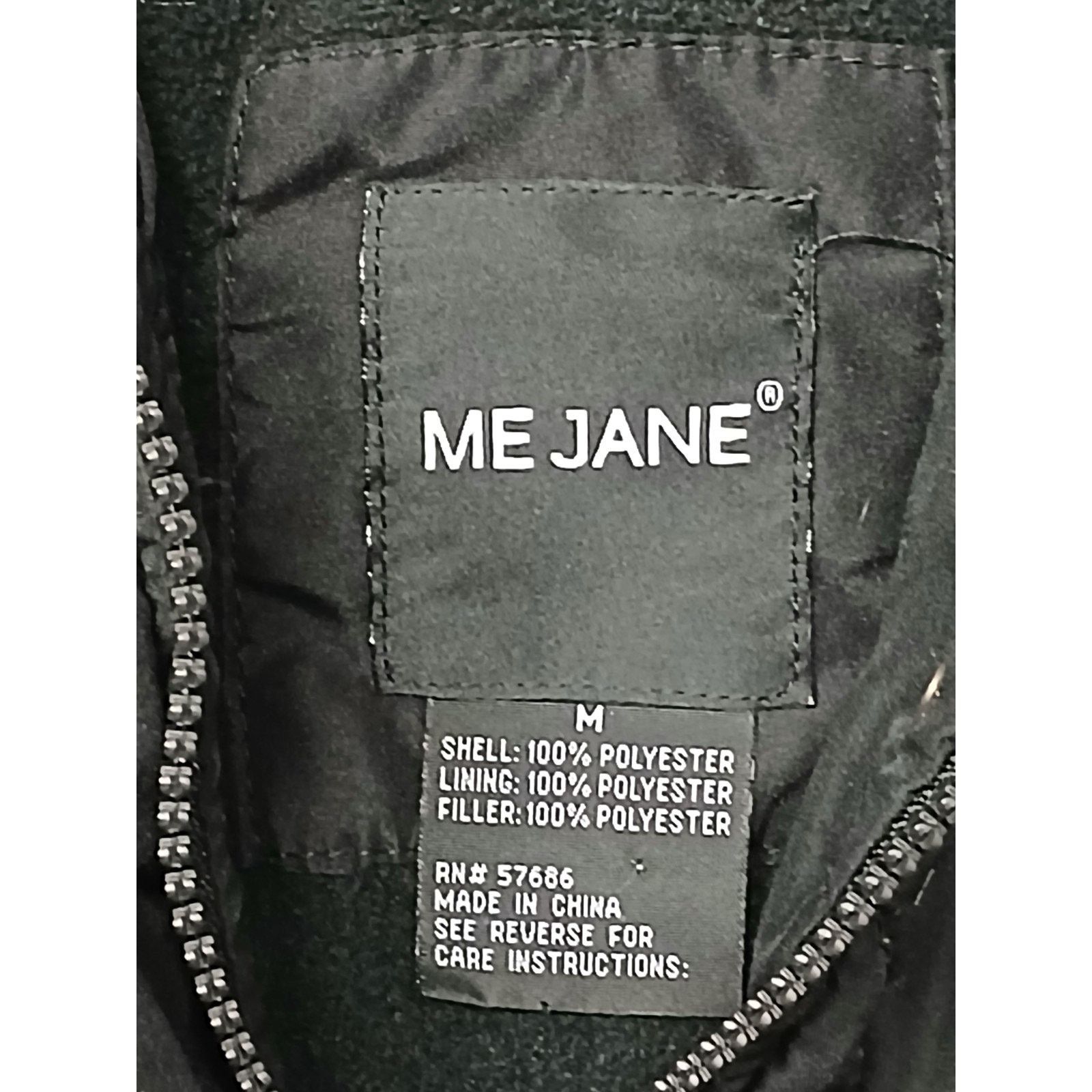Other Me Jane Black (Medium) Zip Button Double Pocket Hoodie Coat Size M / US 6-8 / IT 42-44 - 4 Thumbnail