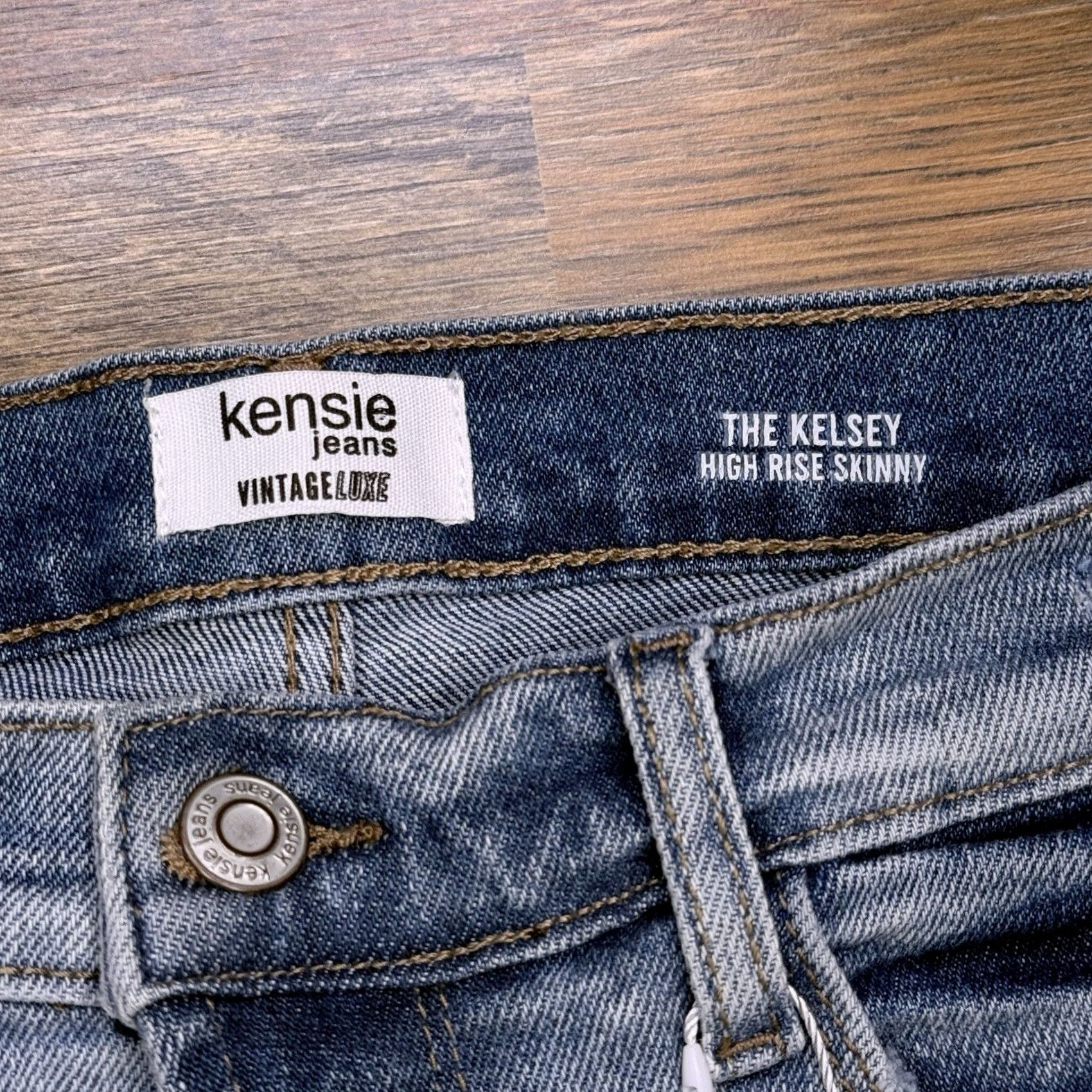 Vintage Kensie Kelsey High Rise Skinny Jeans 2/26 Vintage Luxe Stretch Denim Blue Jeans Slim Women Size 26" / US 2 / IT 38 - 4 Thumbnail