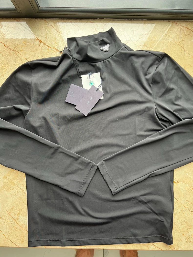 Prada Prada Triangle logo, high-necked bottom, tights, long slee Size US M / EU 48-50 / 2 - 1 Thumbnail