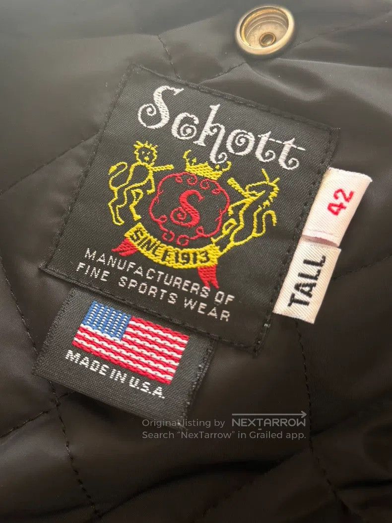 Schott NYC 613 Leather Jacket Size US XS / EU 42 / 0 - 3 Thumbnail