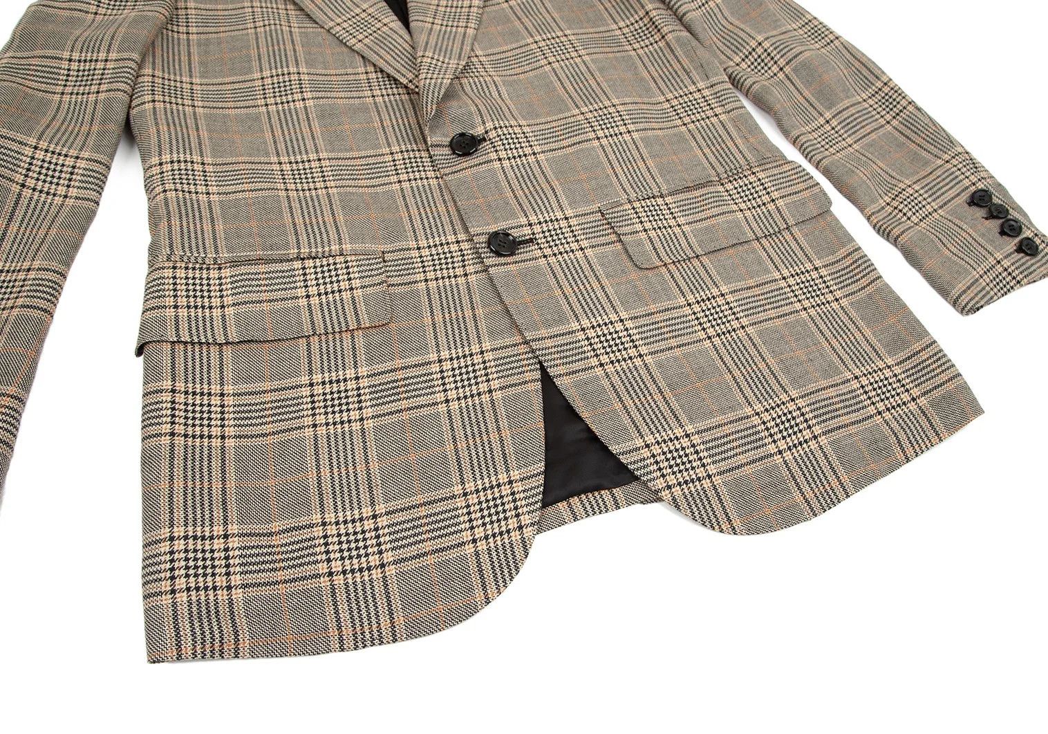 Junya Watanabe Glen Check 2B Tailored Jacket Beige Size S Size US S / EU 44-46 / 1 - 9 Thumbnail