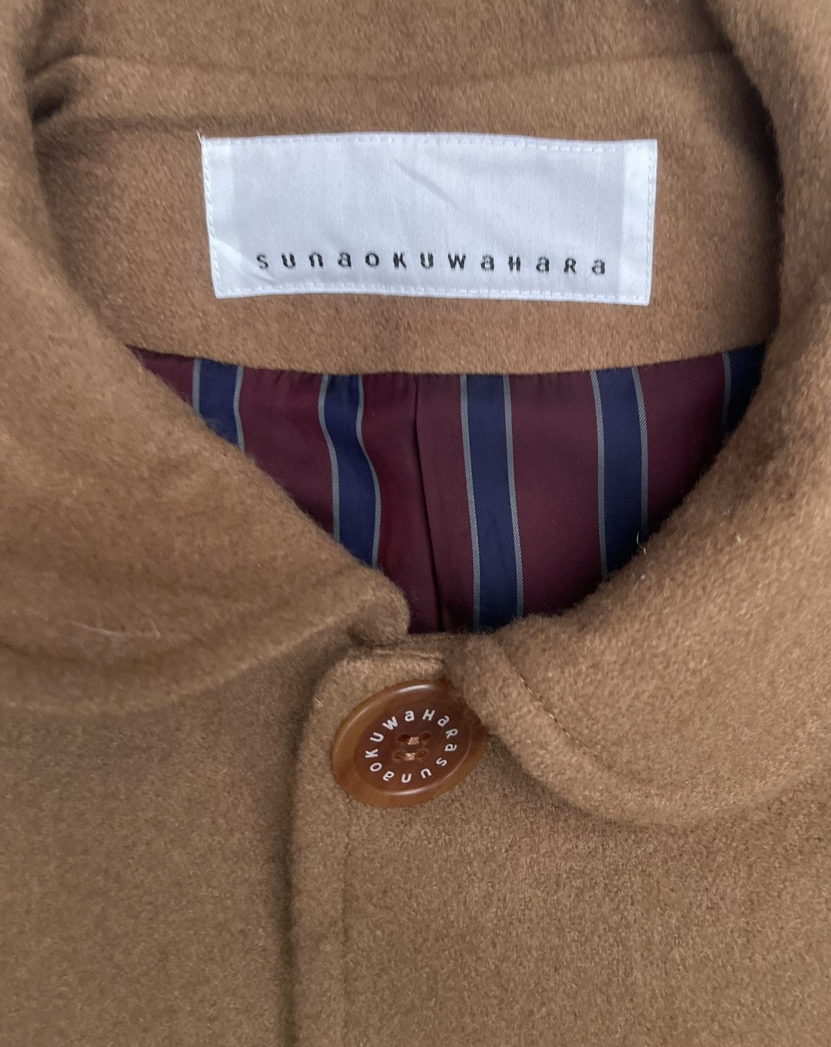 Designer × Issey Miyake × Sunao Kuwahara Rare Sunaokuwahara Brown Flared Coat – Japanese Avant-Garde Size M / US 6-8 / IT 42-44 - 4 Thumbnail