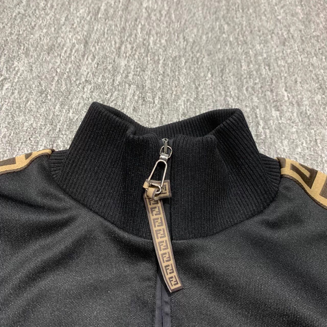 Fendi Fendi Black Jacket with Side Logo Tape Size S / US 4 / IT 40 - 3 Thumbnail