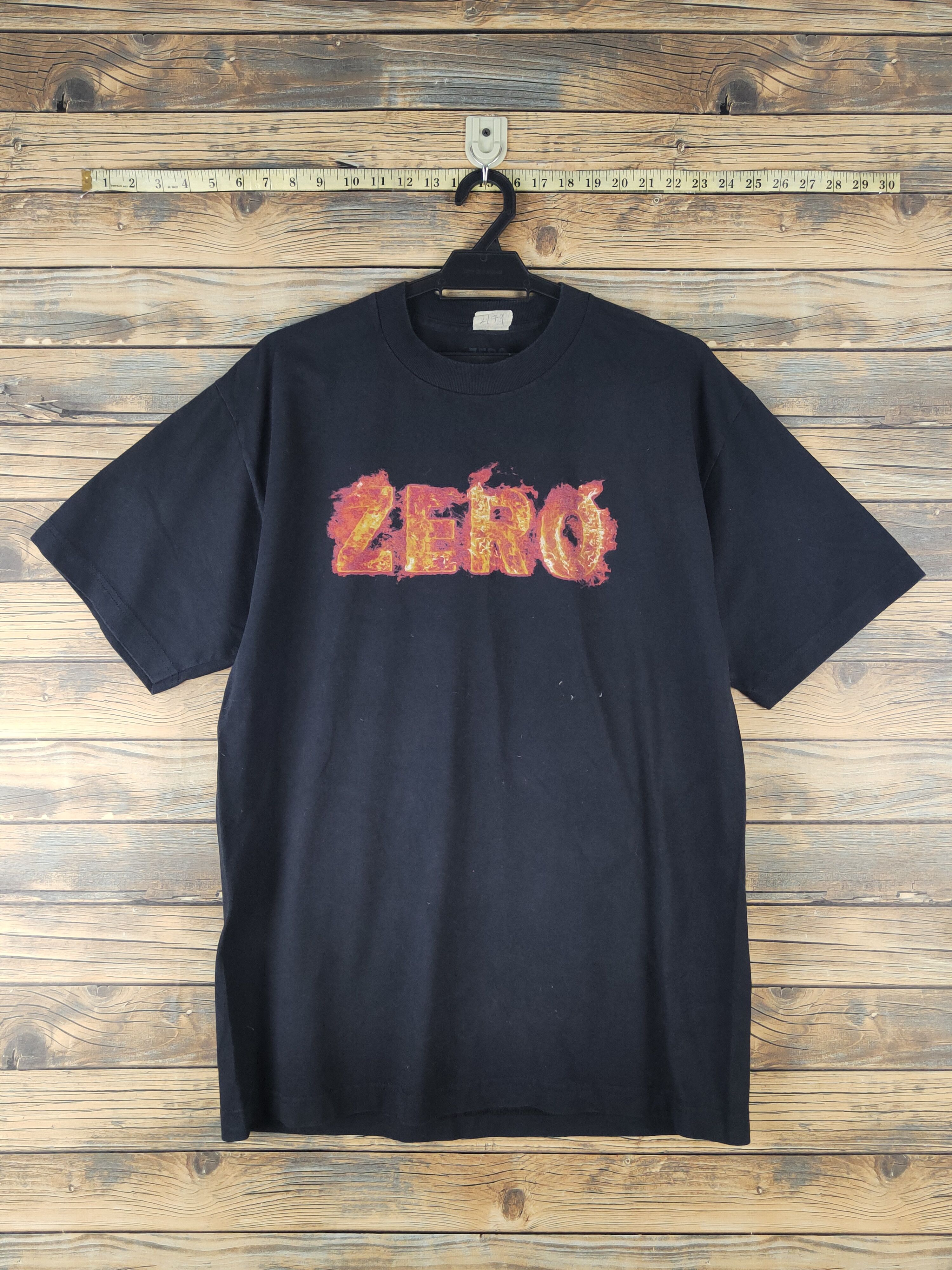 Japanese Brand DL Zero fire Black Short Sleeve T-shirt #2179 Size US L / EU 52-54 / 3 - 1 Thumbnail