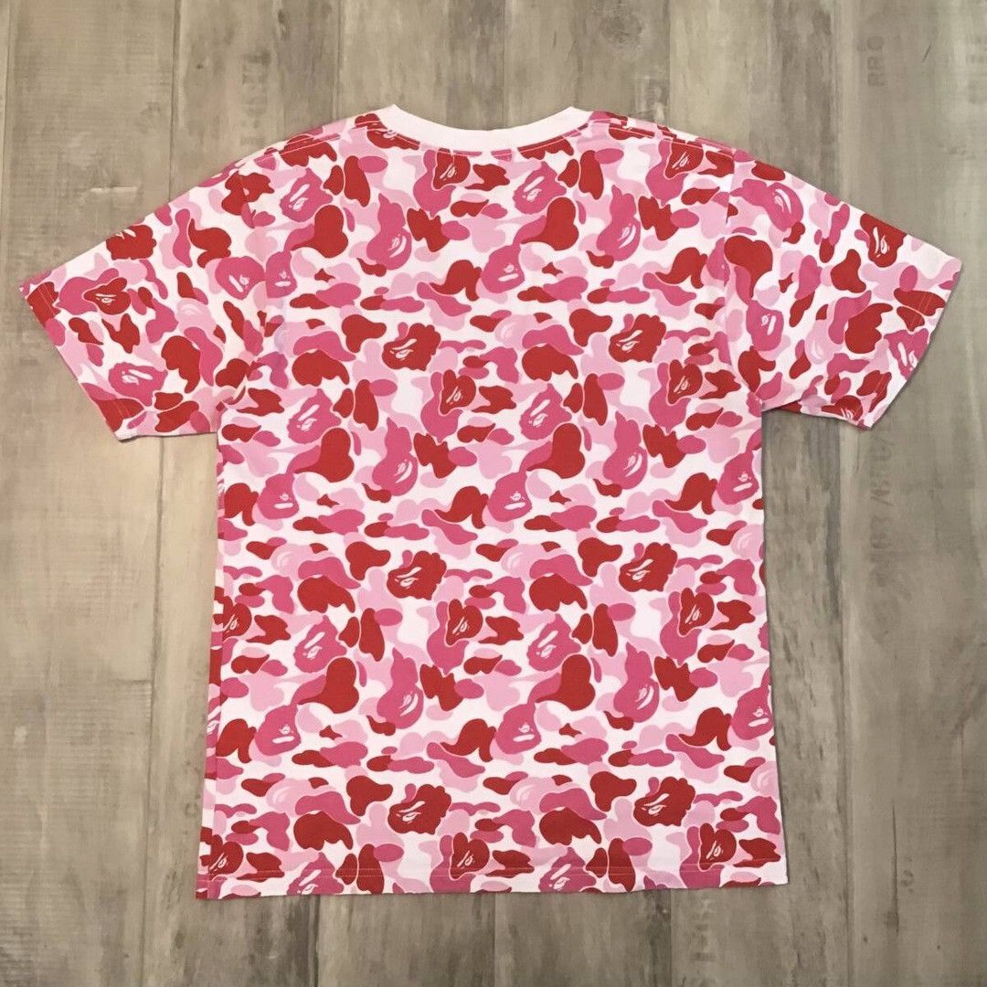 Bape BAPE ABC camo pink ape head logo T-shirt a bathing ape Size US M / EU 48-50 / 2 - 3 Thumbnail