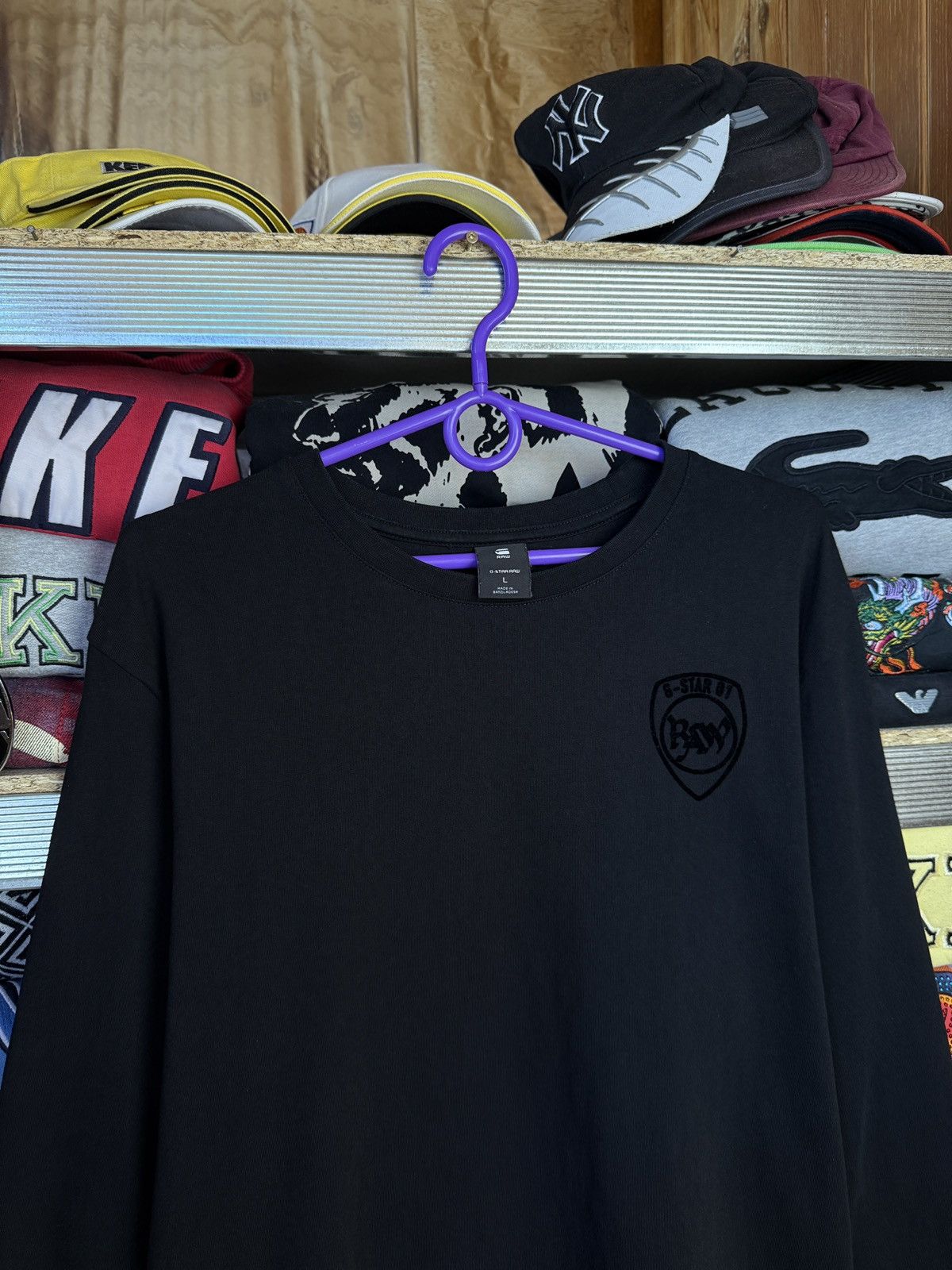 G-Star G Star RAW Long Sleeve Tee Big Logo Size L Size US L / EU 52-54 / 3 - 3 Thumbnail