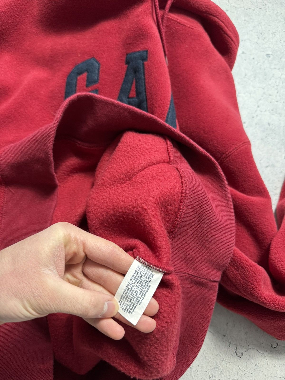 Gap × Vintage Gap Vintage Fleece Teddy Hoodie Big Logo Size US L / EU 52-54 / 3 - 9 Thumbnail