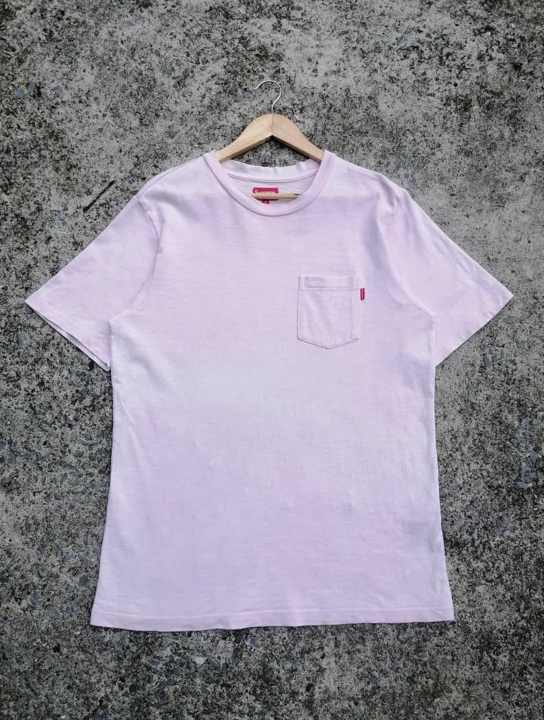 Supreme Supreme Red Tag Plain Pocket Tee Size US M / EU 48-50 / 2 - 1 Thumbnail