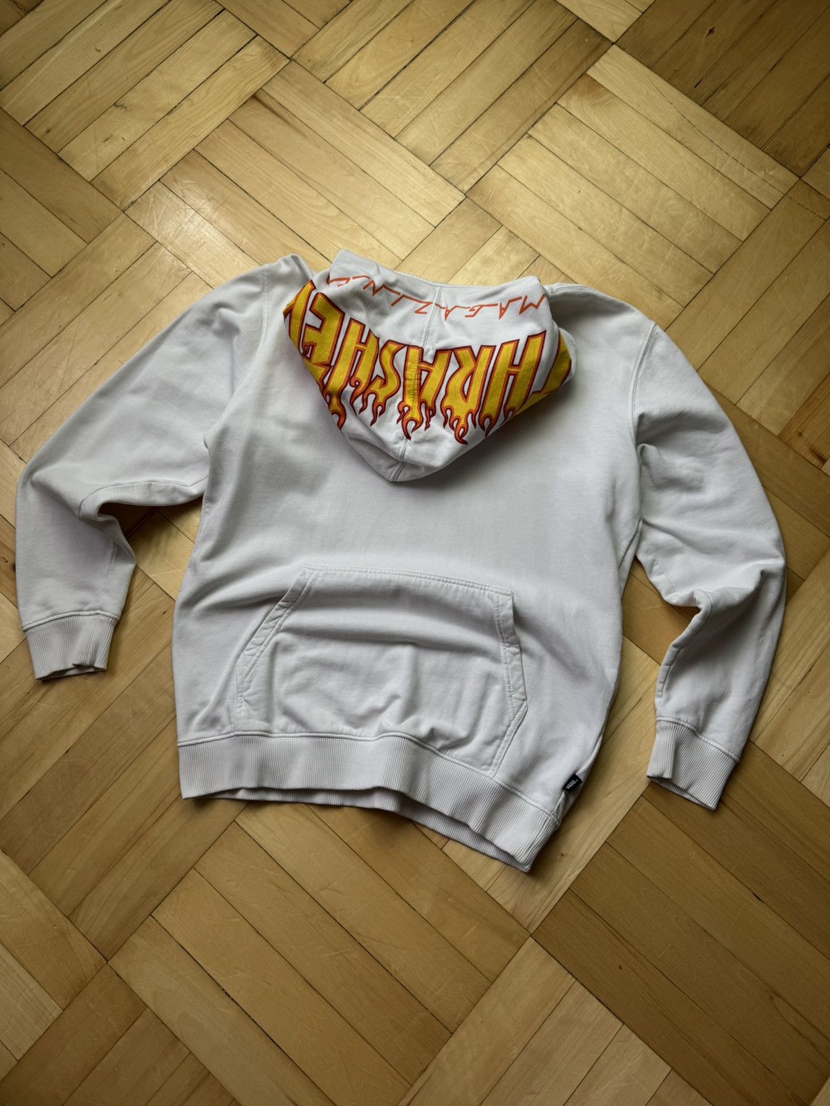 Thrasher Official Vans Off The Wall x Thrasher Magazine Hoodie White Size US S / EU 44-46 / 1 - 8 Thumbnail