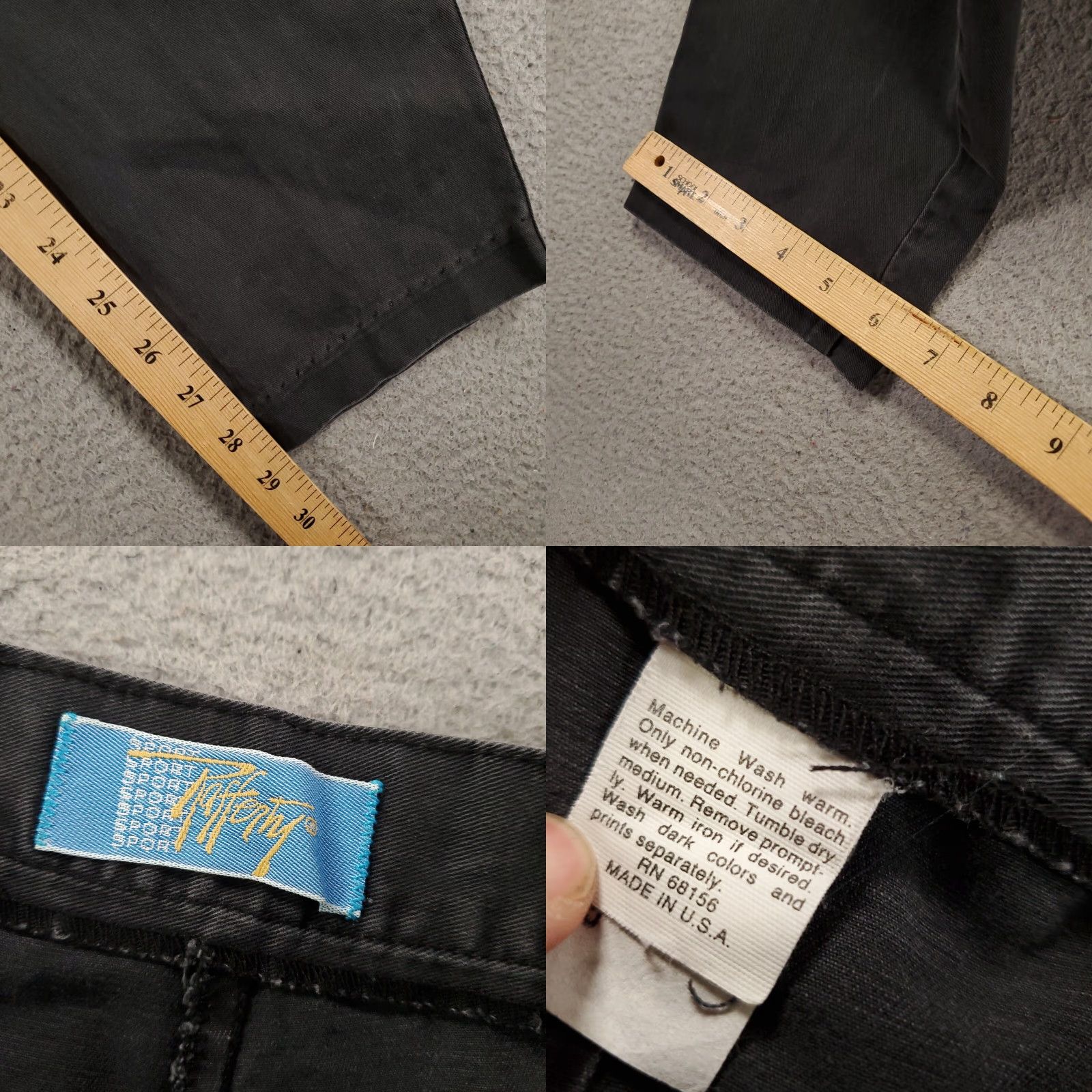 Vintage VINTAGE Rafferty Paperbag Pants Juniors 5 Dark Gray Hi Rise 80s 90s Women’s Tapered Pockets Size 27" / US 4 / IT 40 - 8 Thumbnail