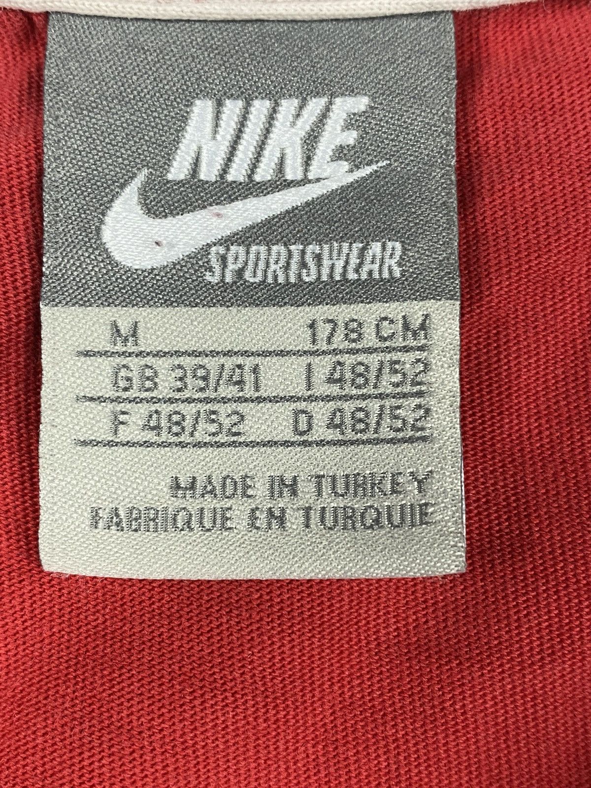 Nike × Vintage Vintage Nike Air Y2K Drill Big Logo Tee T Shirt Size US M / EU 48-50 / 2 - 10 Thumbnail
