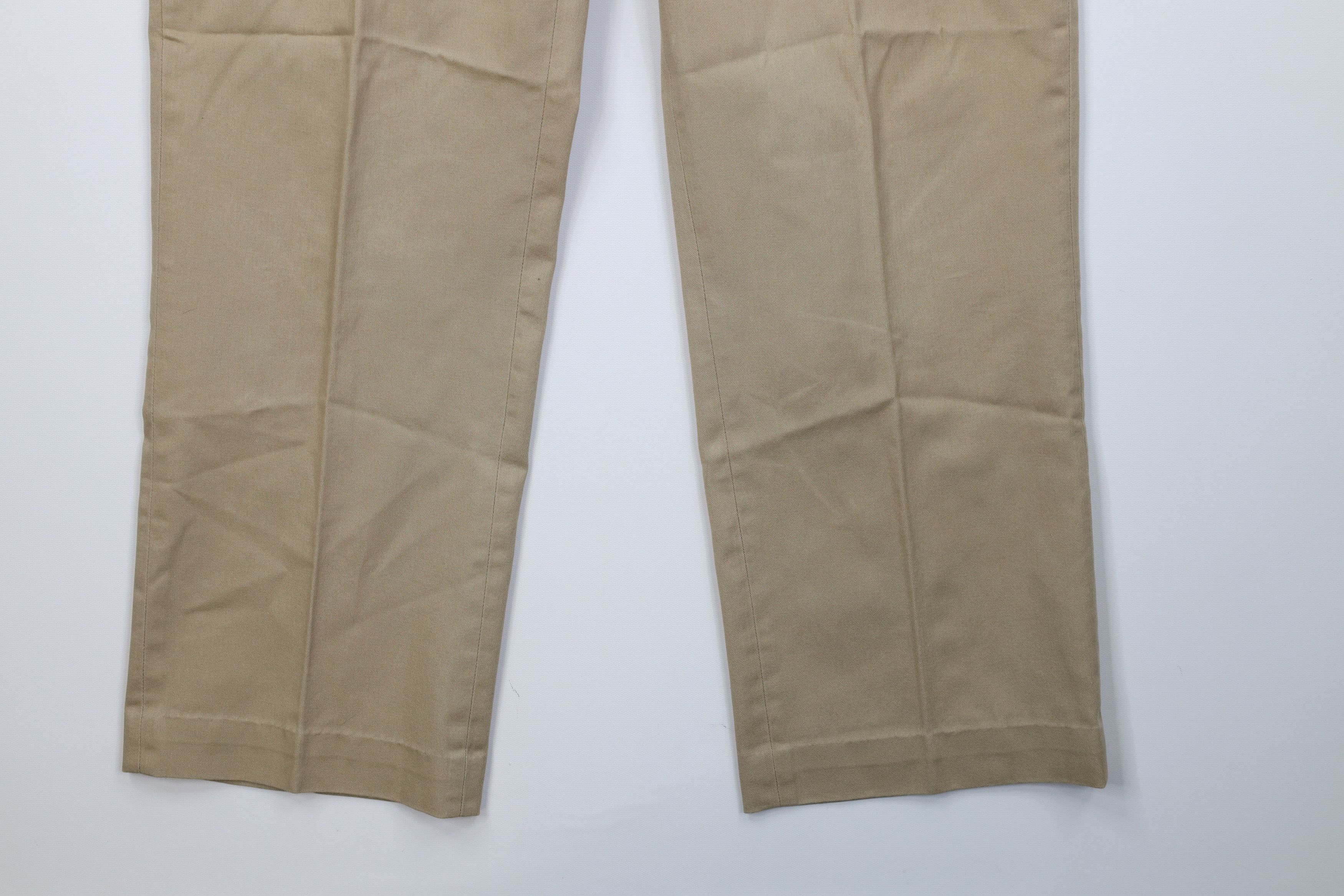 Vintage Vintage 70s Streetwear Wide Leg Chino Pants Trousers Tan Size US 34 / EU 50 - 5 Thumbnail