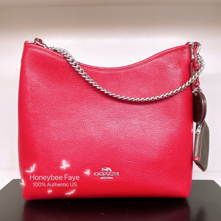 Coach Laurel Large Shoulder Bag With Mirror Charm And Pouch CBI93 Size ONE SIZE - 3 Thumbnail