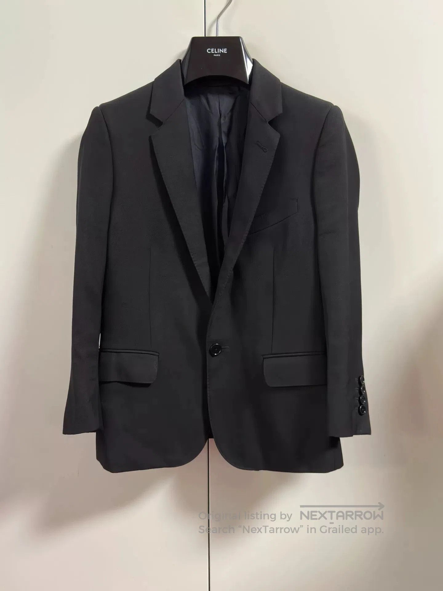 Celine Celine Women's Black Wool Blazer. Size M / US 6-8 / IT 42-44 - 1 Thumbnail