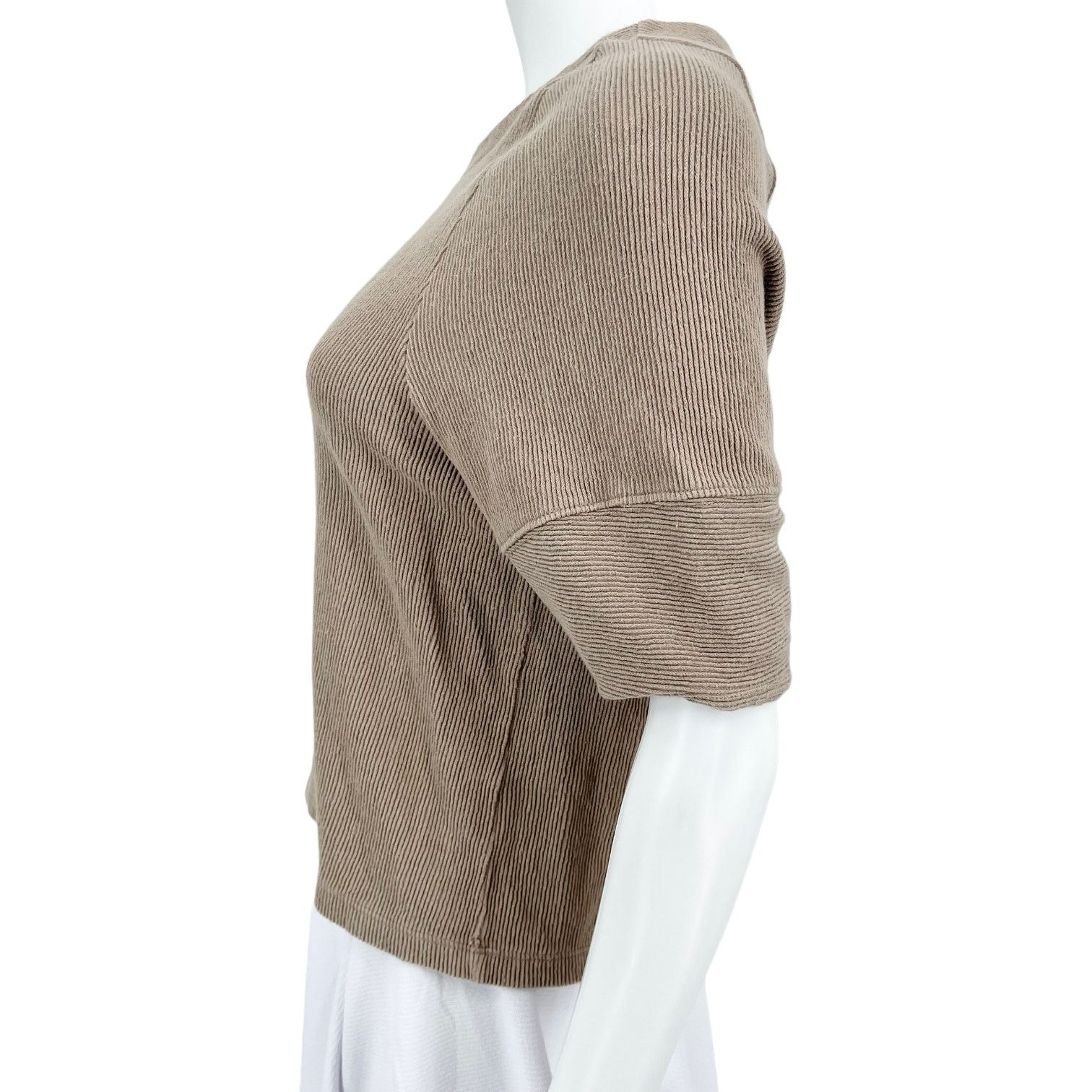 Madewell Madewell Womens XXS Ottoman Jacquard Button-Back Top Brown Size XXS / US 00 / IT 34 - 6 Thumbnail