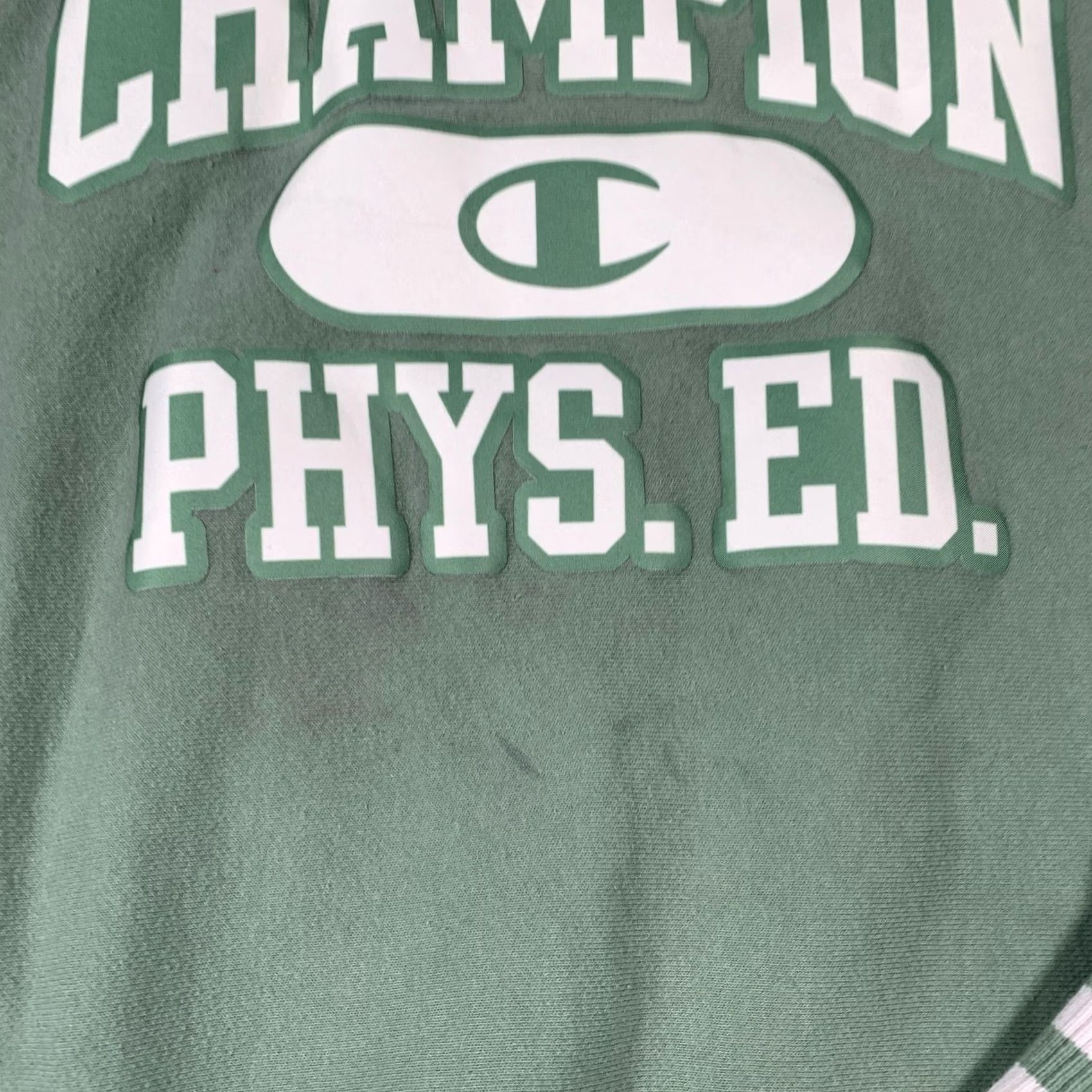 Champion Champion Sweatshirt Mens Medium Green Reverse Weave Phys. Ed. Crewneck Pullover Size US M / EU 48-50 / 2 - 4 Thumbnail