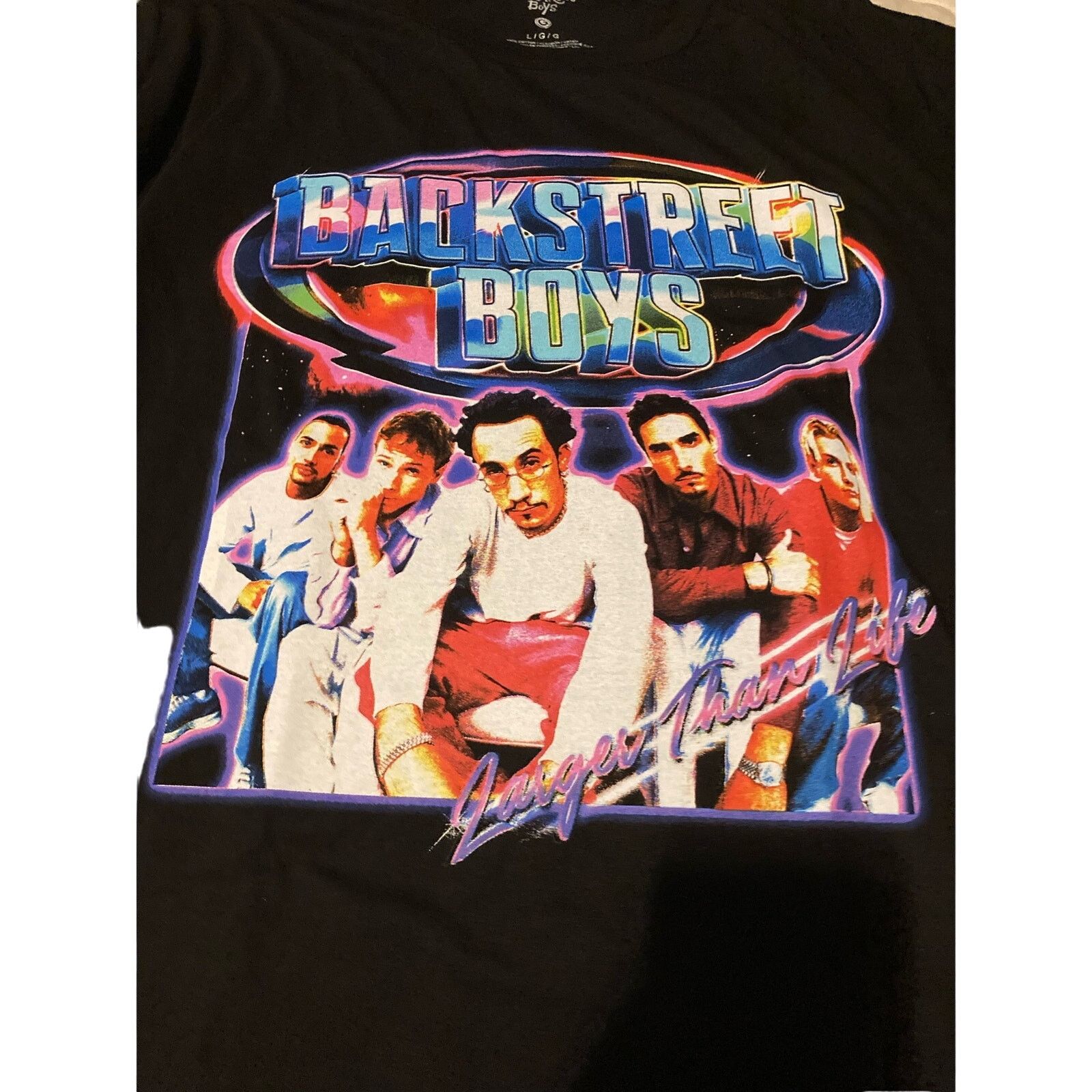 Other Backstreet Boys Larger Than Life Men's T-Shirt 90s Pop Music Size US L / EU 52-54 / 3 - 2 Thumbnail