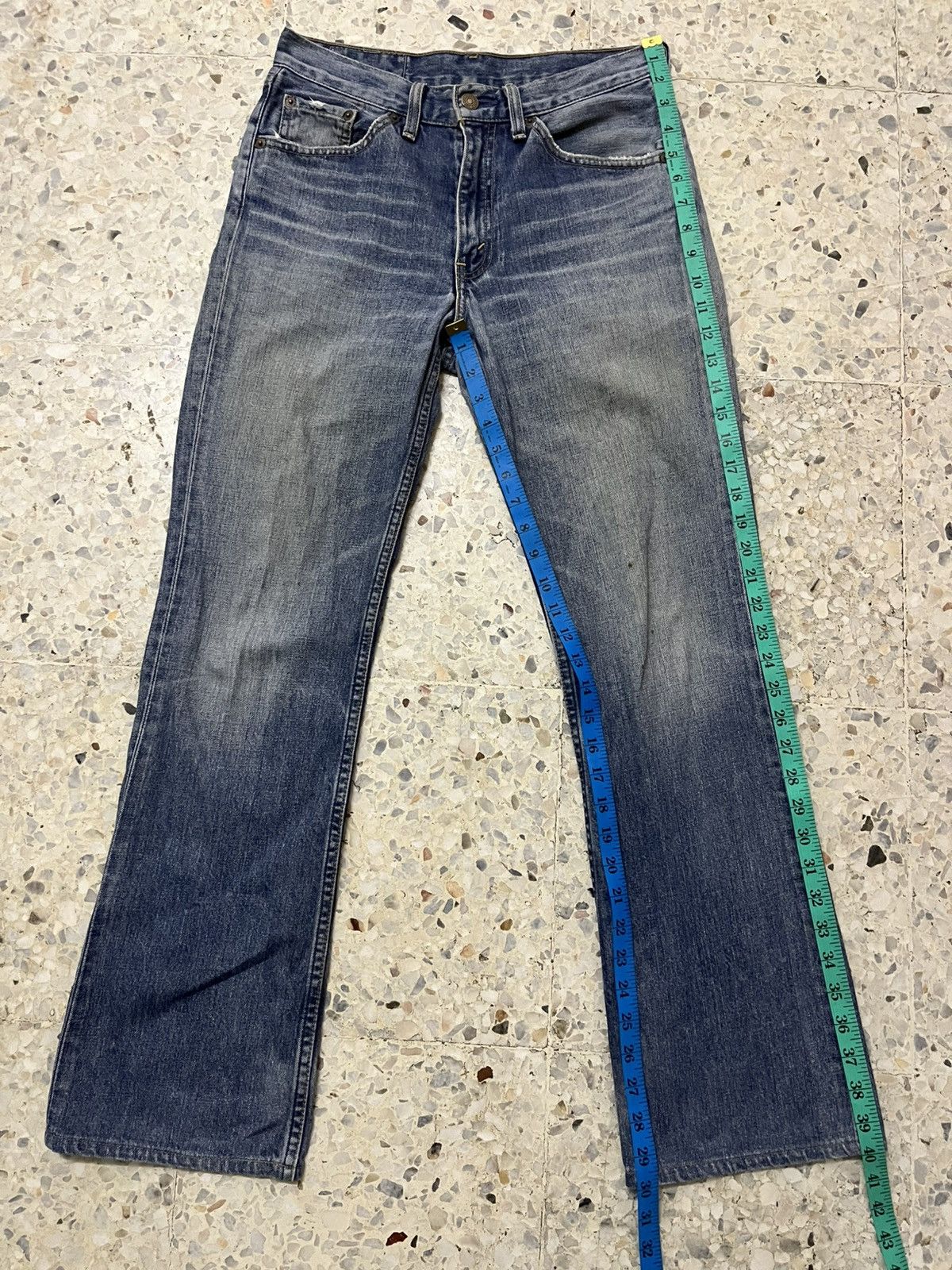 vintage levis 517 boot cut light blue jeans