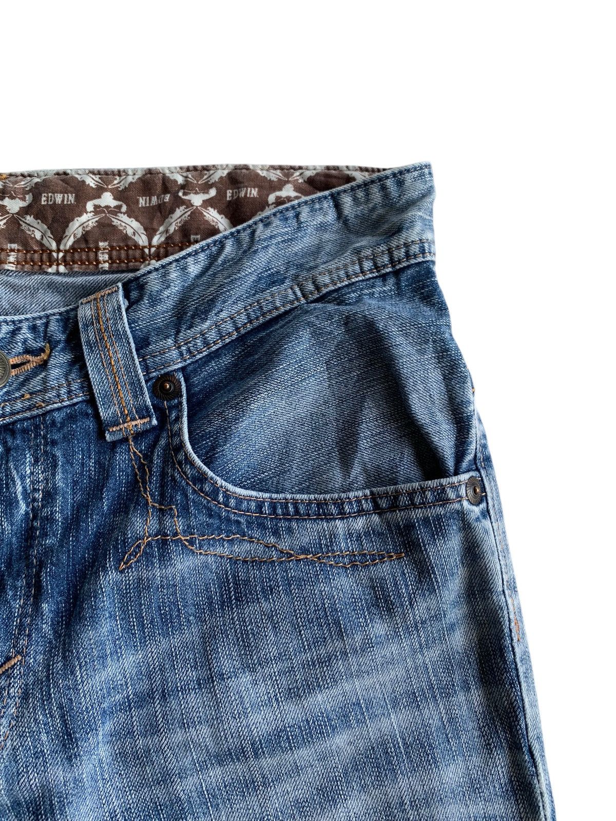 Edwin VINTAGE FLARE EDWIN XV NAVAJO FADED&RUSTY JAPANESE DENIM Size US 34 / EU 50 - 12 Thumbnail