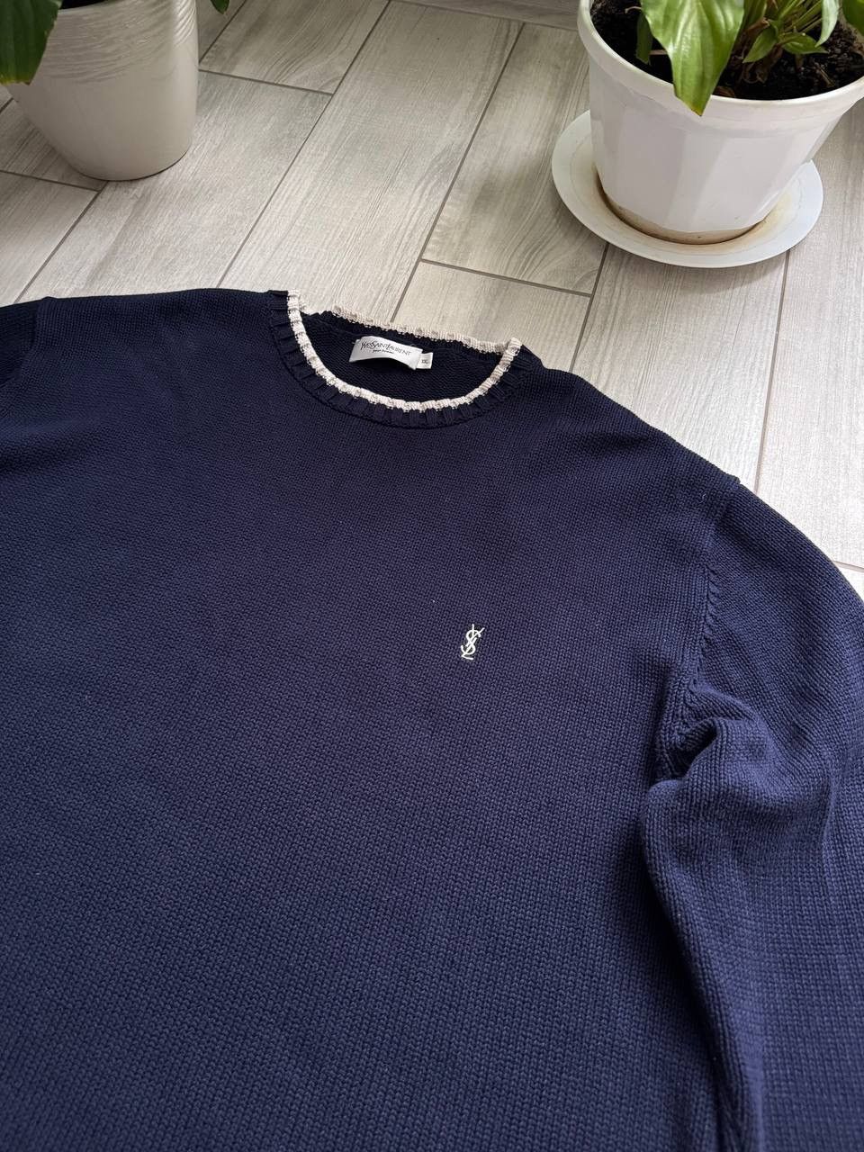 Vintage × Yves Saint Laurent Yves saint Laurent YSL vintage knit sweater Size US XXL / EU 58 / 5 - 2 Thumbnail
