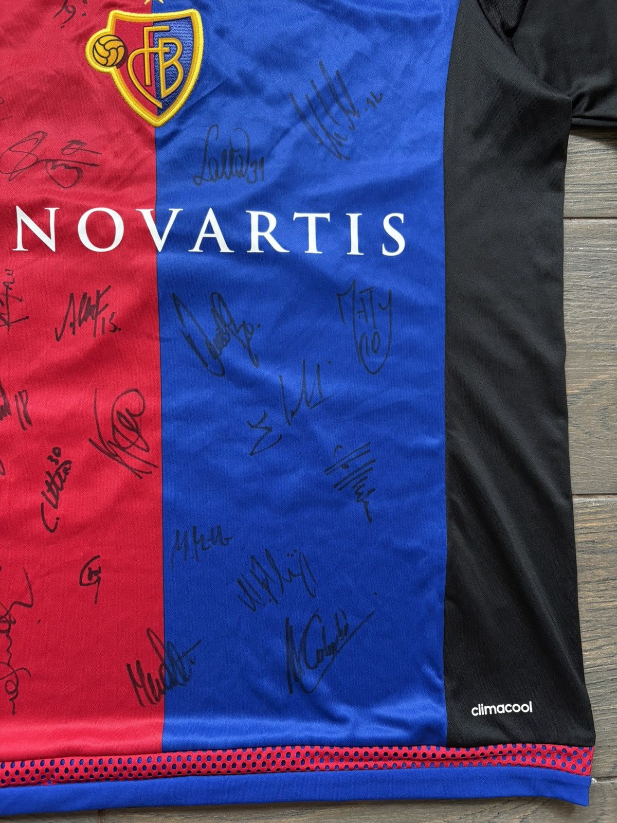 Adidas FC Basel 2015 Player Issue #36 Embolo Soccer Jersey