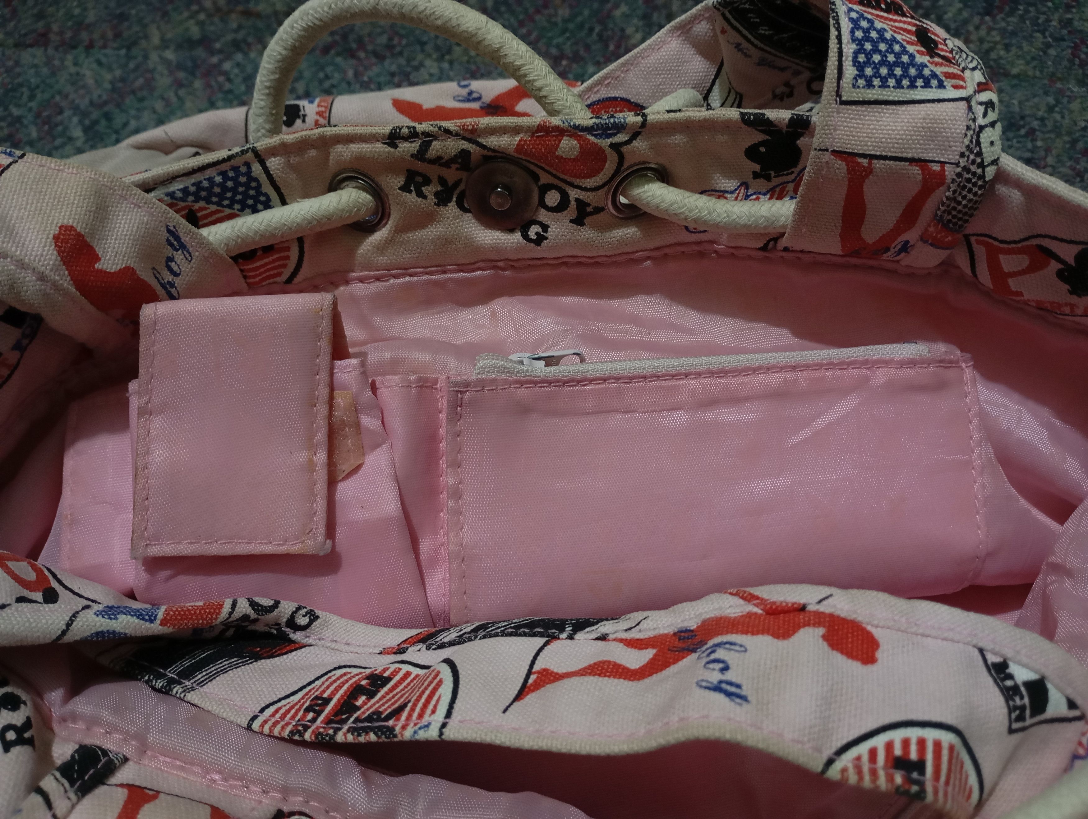 Playboy Diatressed Playboy Tote bag Size ONE SIZE - 2 Thumbnail