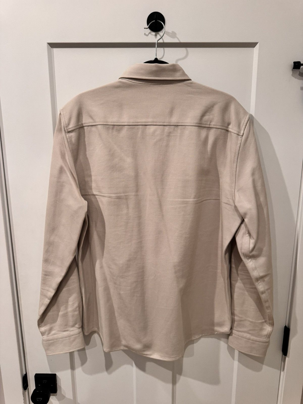 Reiss Reiss Arlo Cotton Canvas Overshirt XL - Oatmeal Size US XL / EU 56 / 4 - 2 Thumbnail