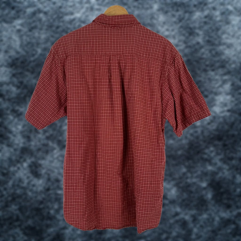 Timberland VINTAGE Timberland Mens Red White Gingham Plaid Short Sleeve Button Up Shirt Size L Size US L / EU 52-54 / 3 - 1 Thumbnail