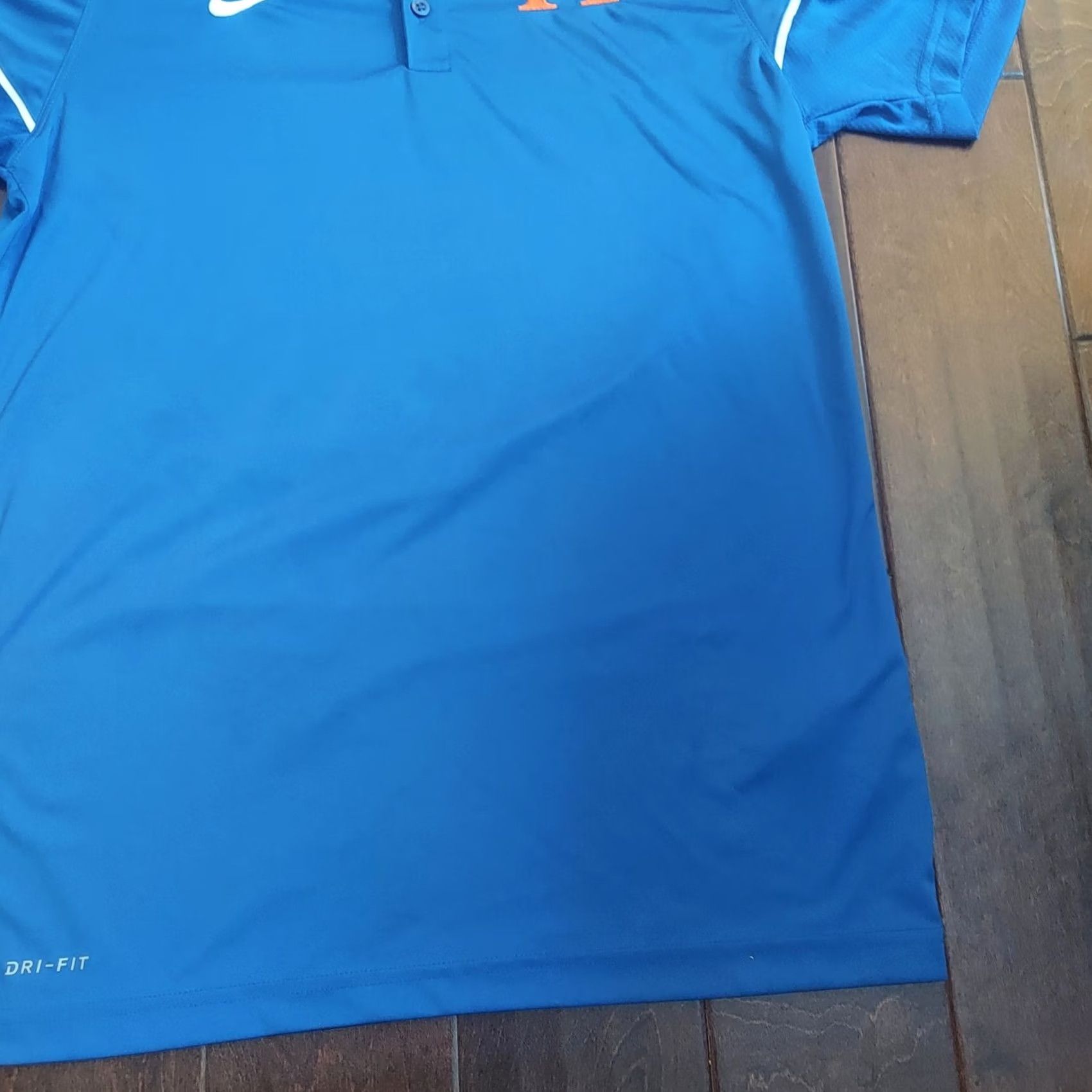 Nike Nike Dri-Fit Blue Short Sleeve Polo Shirt Mens M Sports Logo 100% Polyester” Size US M / EU 48-50 / 2 - 4 Thumbnail