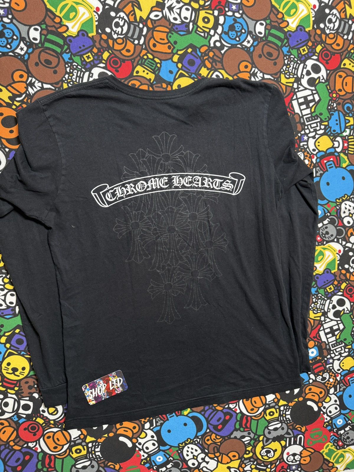 Chrome Hearts Chrome Hearts Black Multi Cross Logo Long Sleeve Tee Size US L / EU 52-54 / 3 - 12 Thumbnail