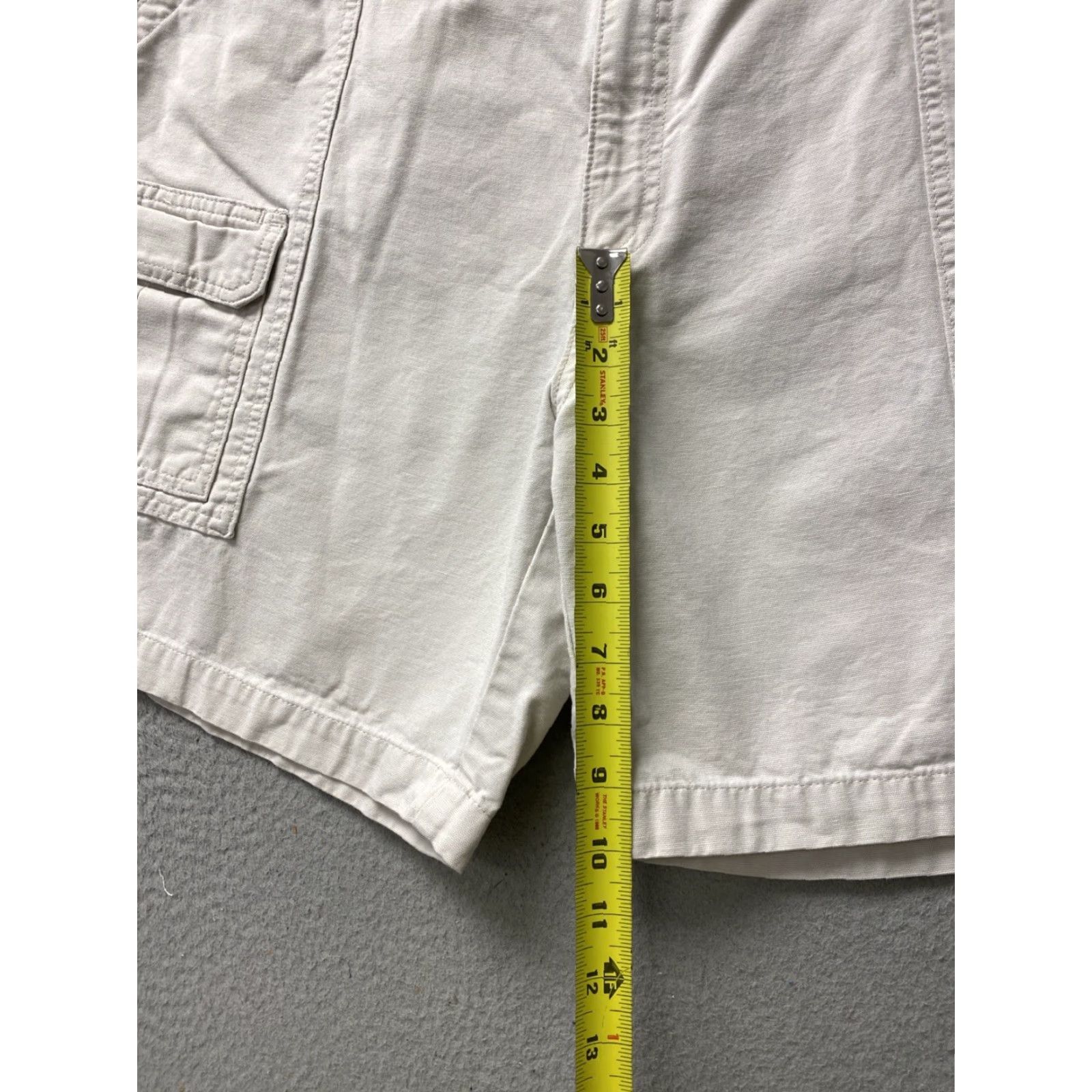 Savane VINTAGE Savane Men's Cargo Hiking Shorts 42x10 Beige Cotton Casual Outdoor Summer Size US 42 / EU 58 - 6 Thumbnail