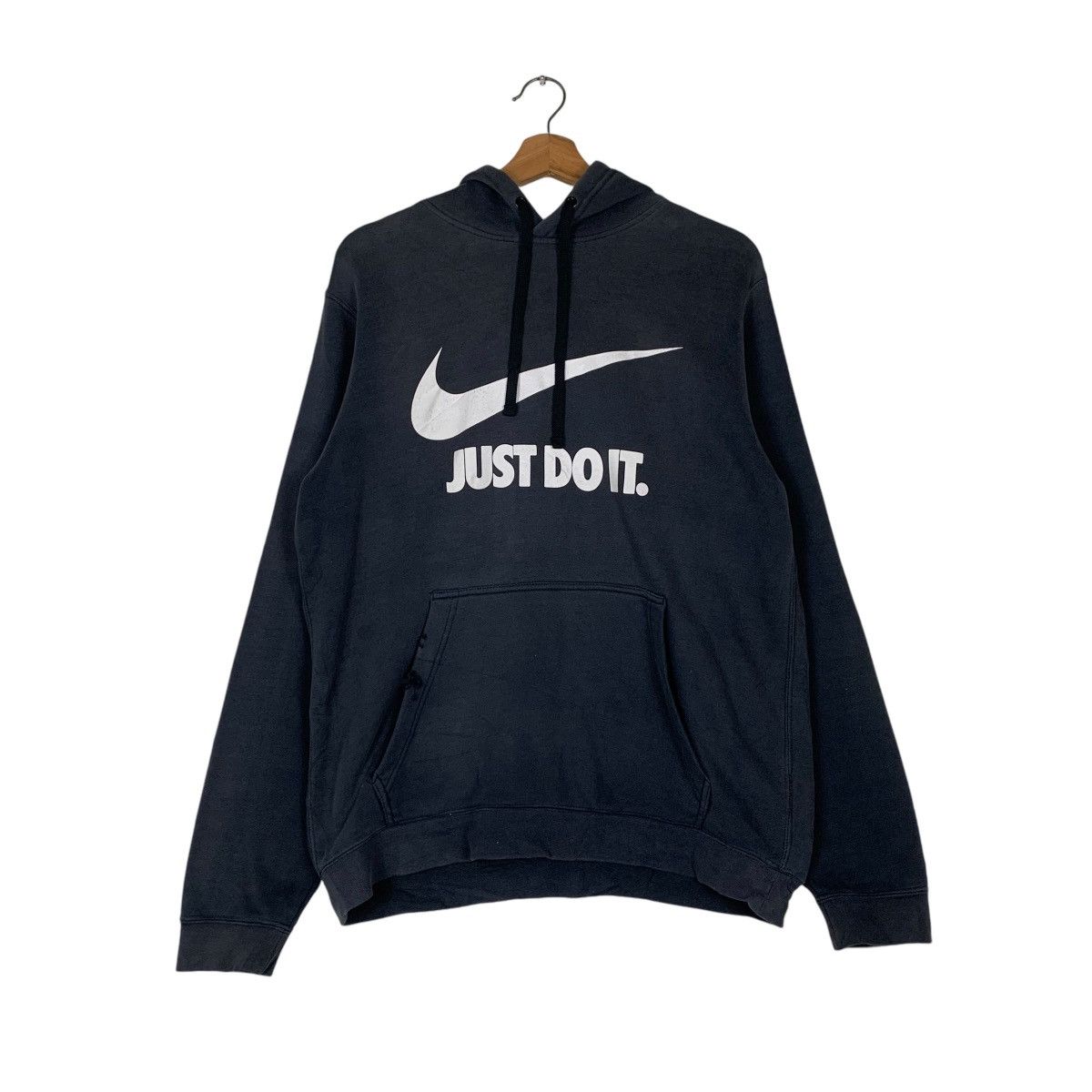 Nike NIKE Big Swoosh Logo Just Do It Pullover Hoodies #1334-C60 Size US M / EU 48-50 / 2 - 7 Thumbnail