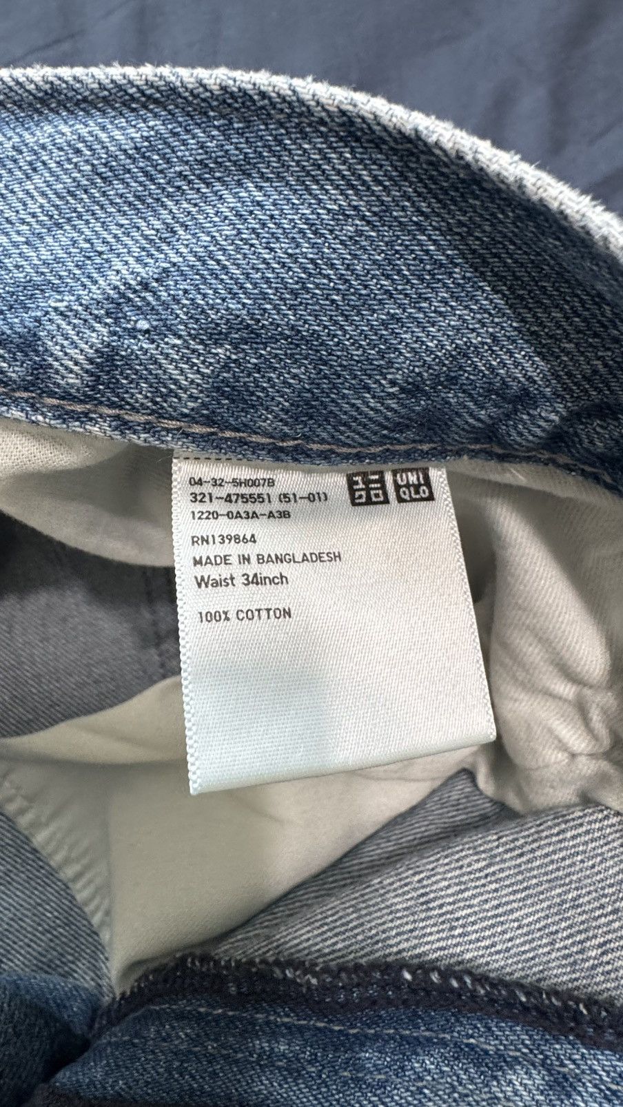 Uniqlo Uniqlo Baggy Straight Jeans Size US 34 / EU 50 - 4 Thumbnail