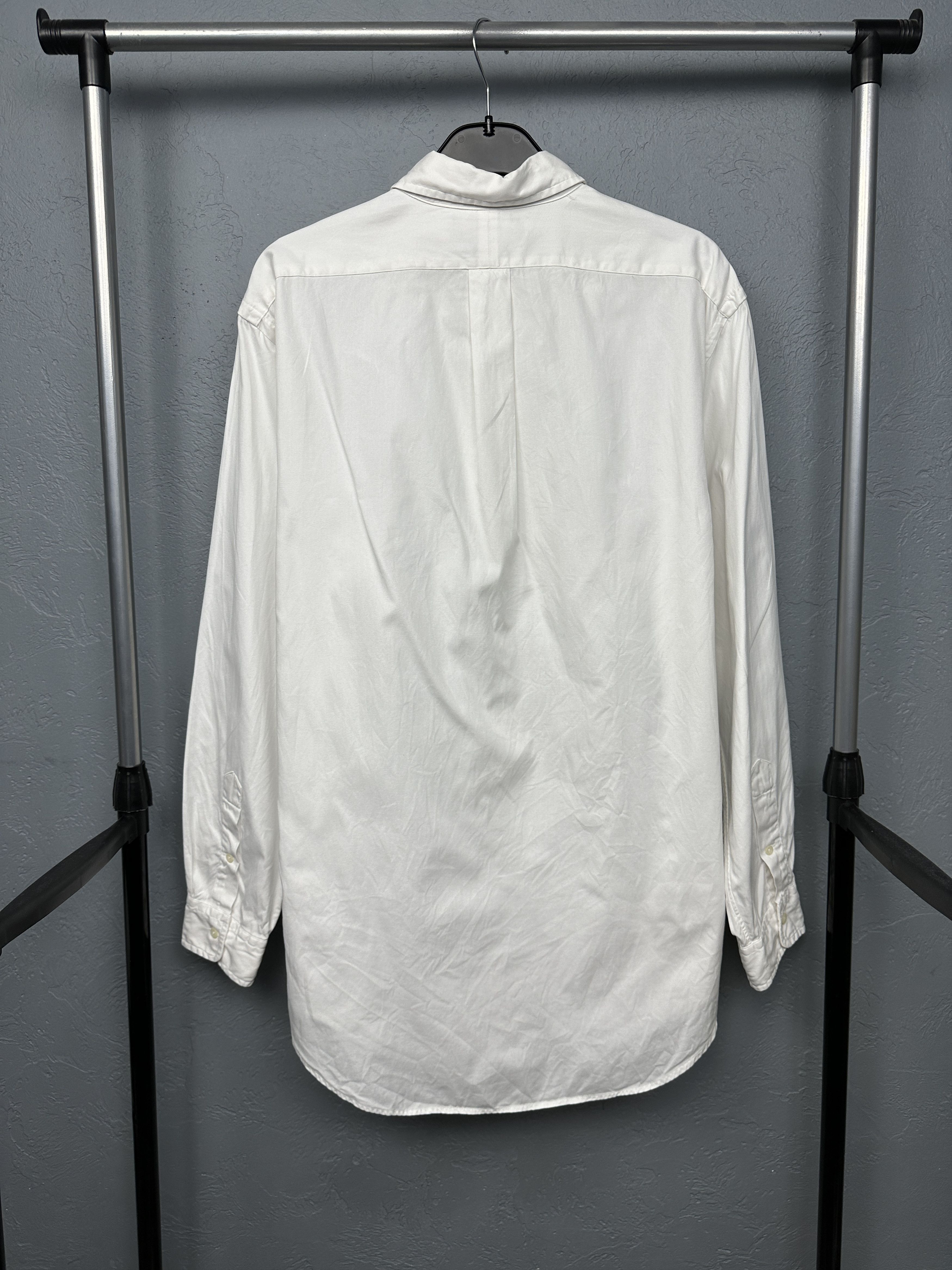 Polo Ralph Lauren Polo Ralph Lauren 90s Vintage Mens Long Sleeve White Shirt Size US XL / EU 56 / 4 - 7 Thumbnail